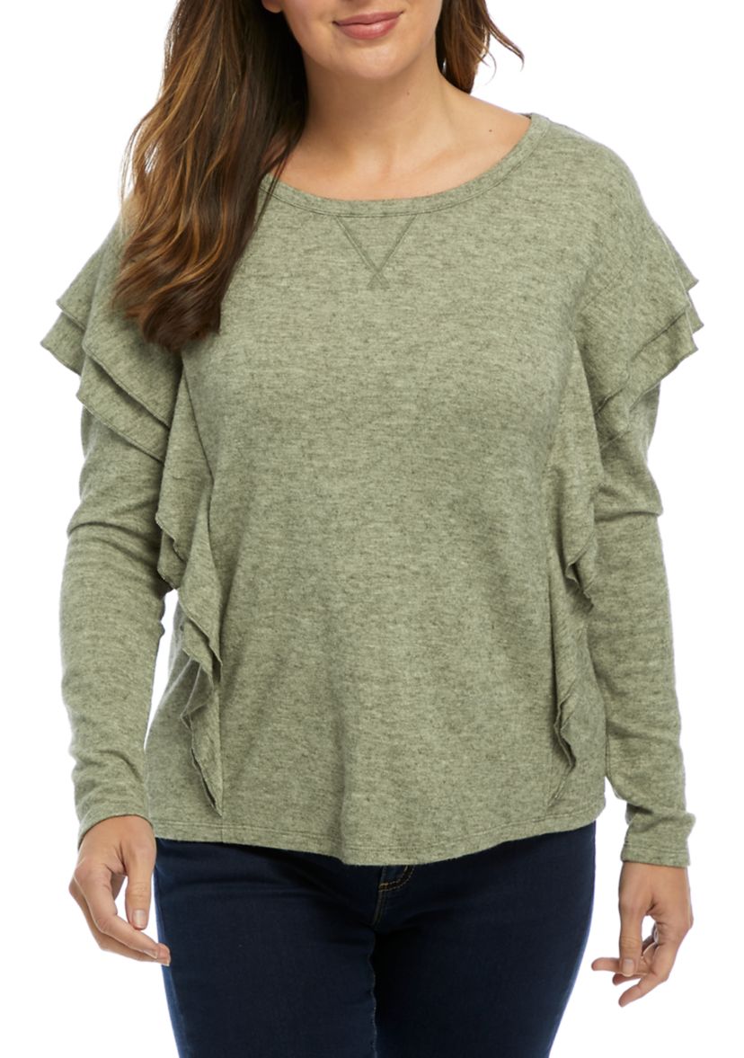 Ruffled Long Sleeve Top 