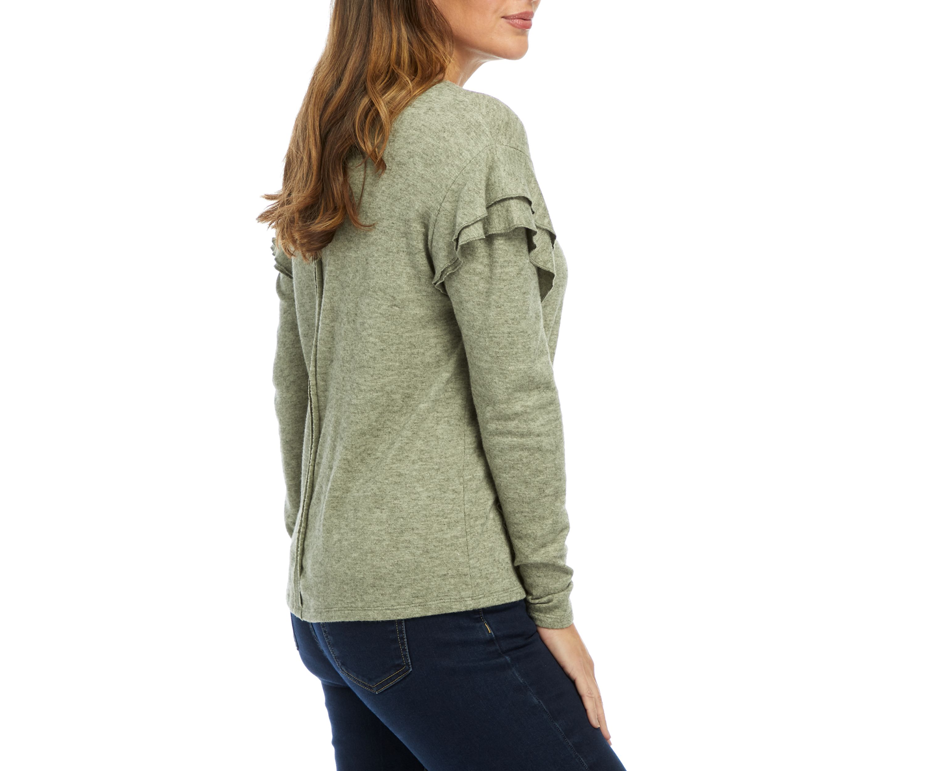 Ruffled Long Sleeve Top 