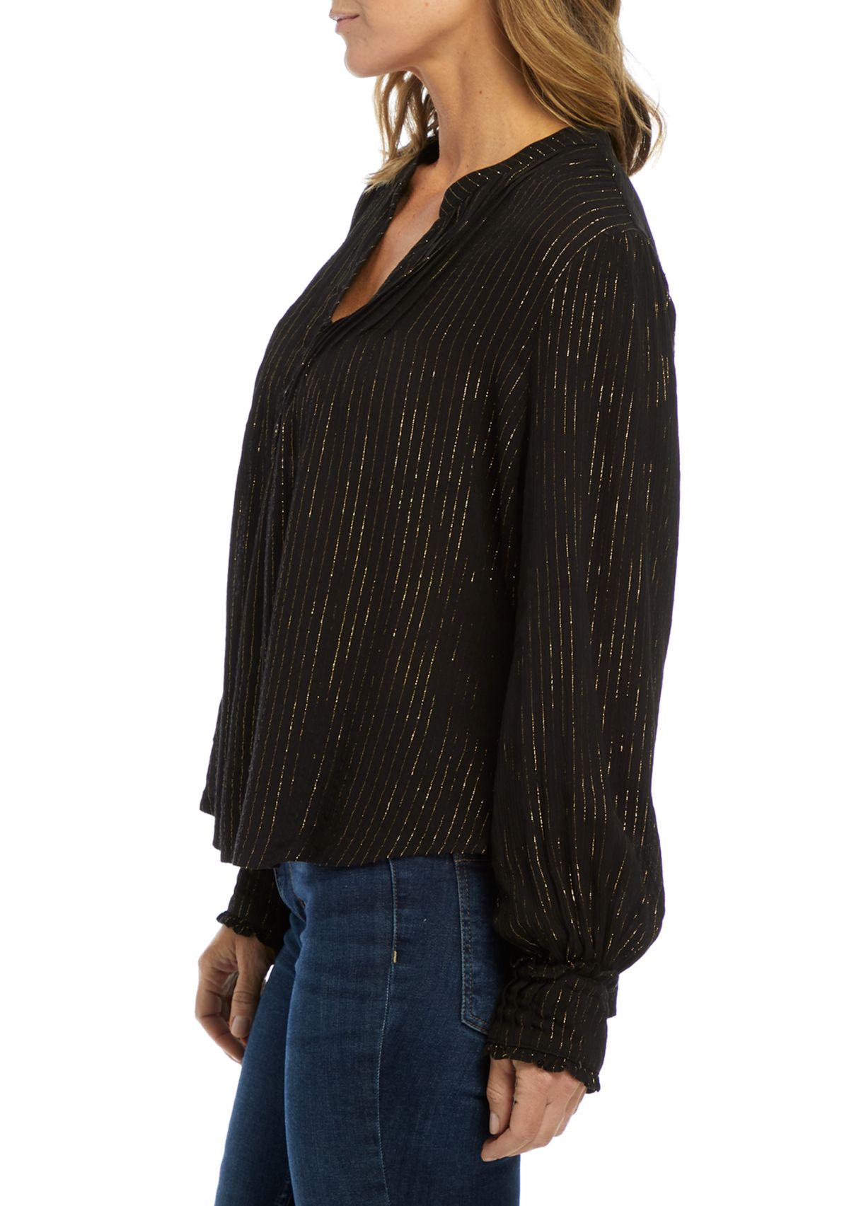 Pintuck Henley Top 