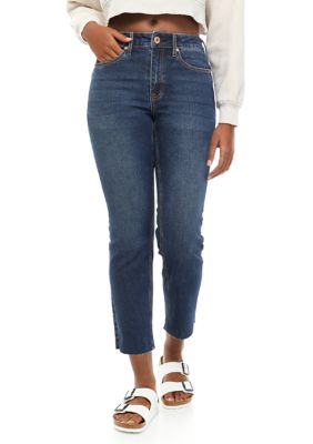 Women's High Rise Straight Leg Denim Jeans