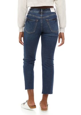 Women's High Rise Straight Leg Denim Jeans