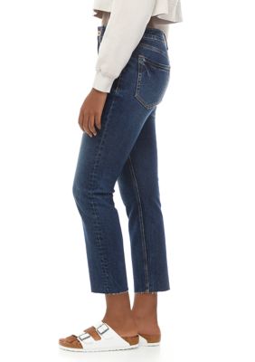 Women's High Rise Straight Leg Denim Jeans