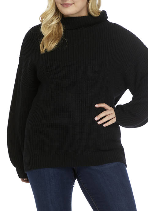 American Rag Plus Size Funnel Neck Sweater