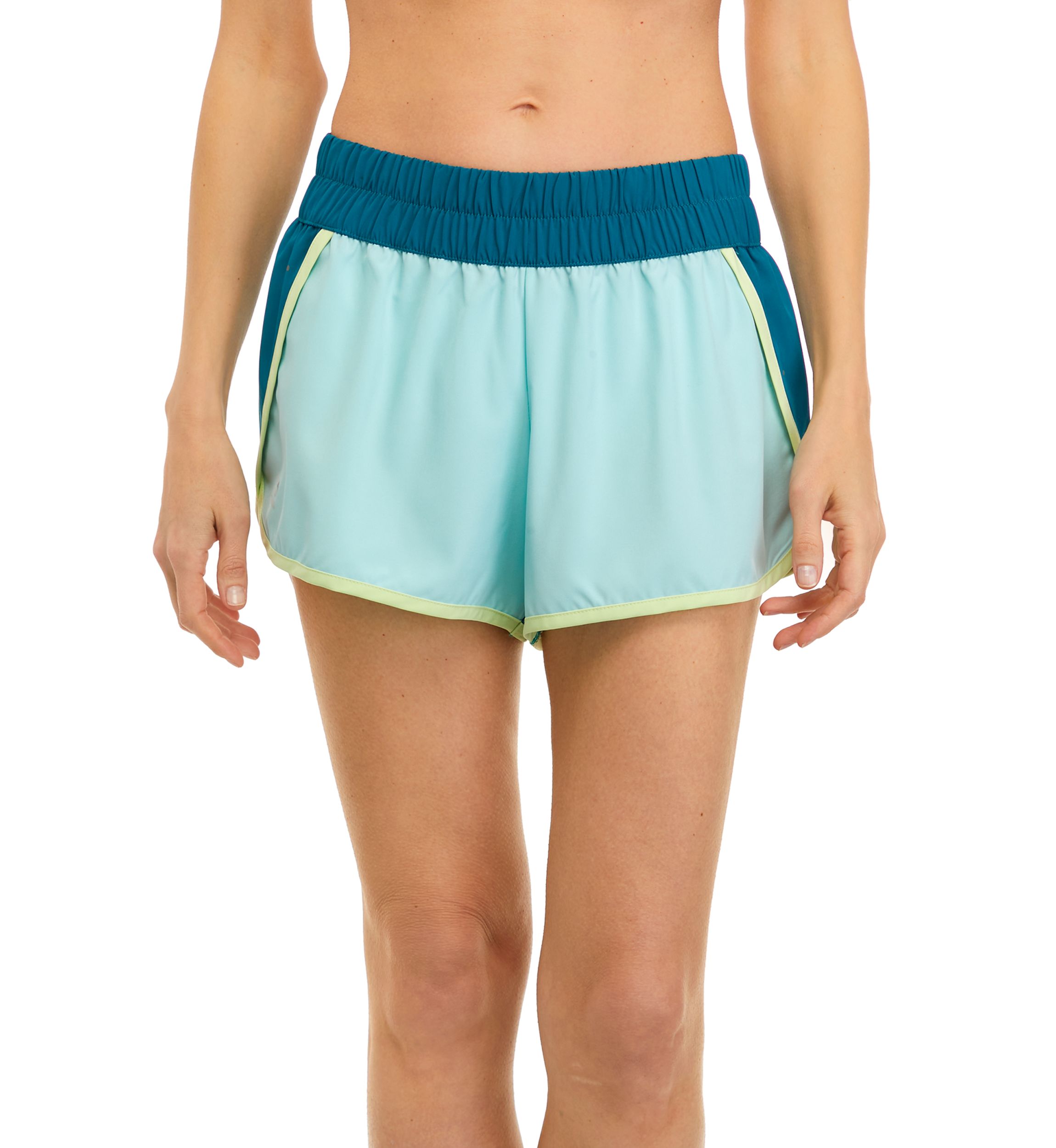 Woven Color Block Running Shorts