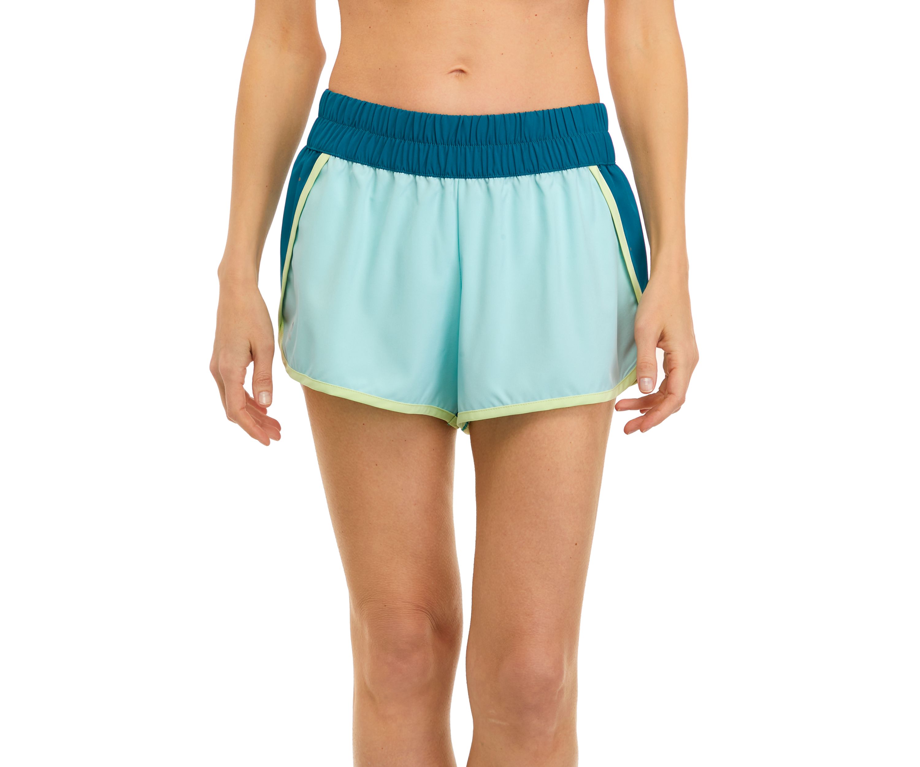 Woven Color Block Running Shorts