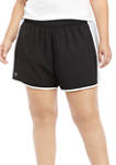 Plus Size Stretch Woven Shorts 