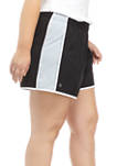 Plus Size Stretch Woven Shorts 