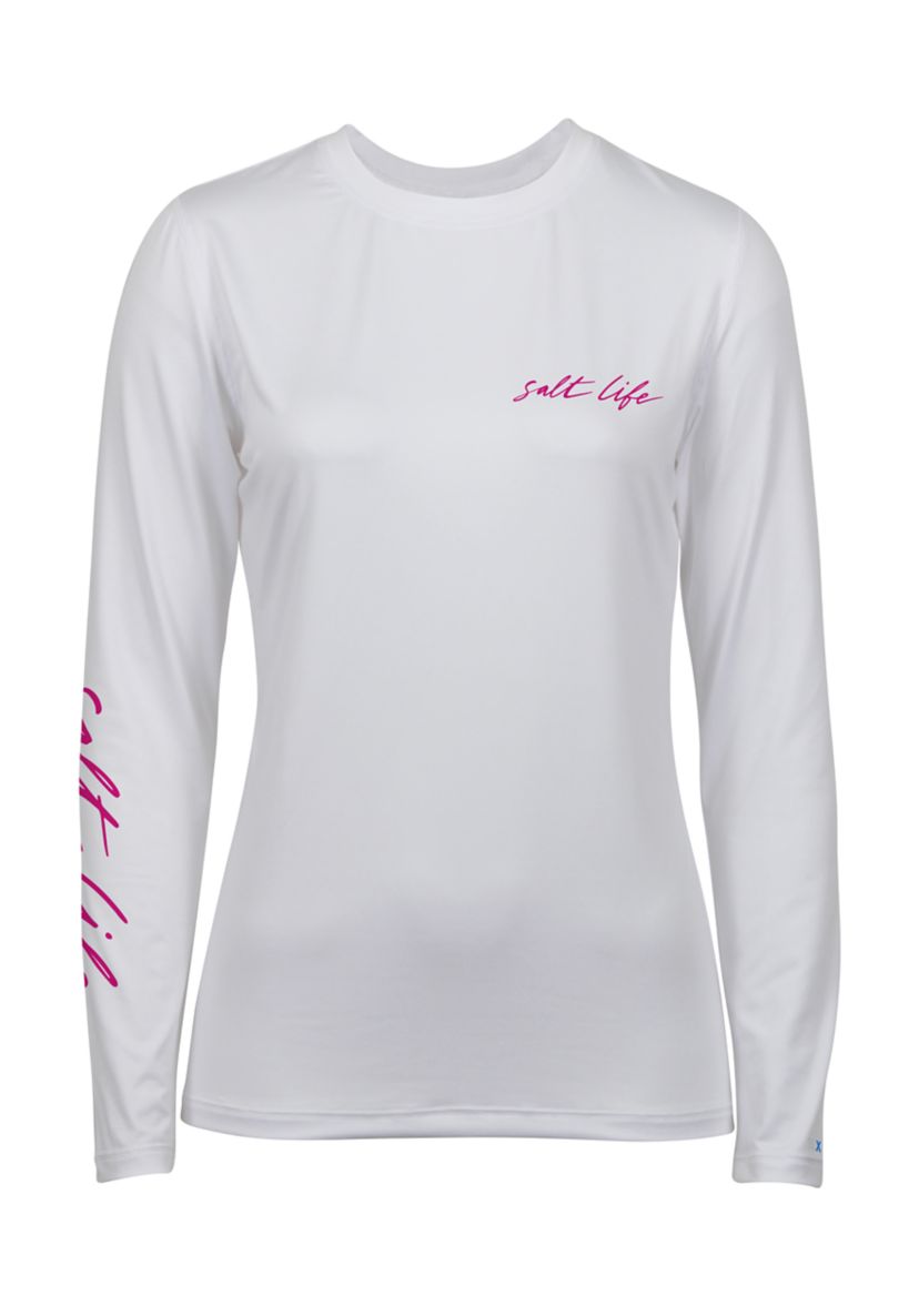 Blue Hawaiian Long Sleeve Graphic T-Shirt 
