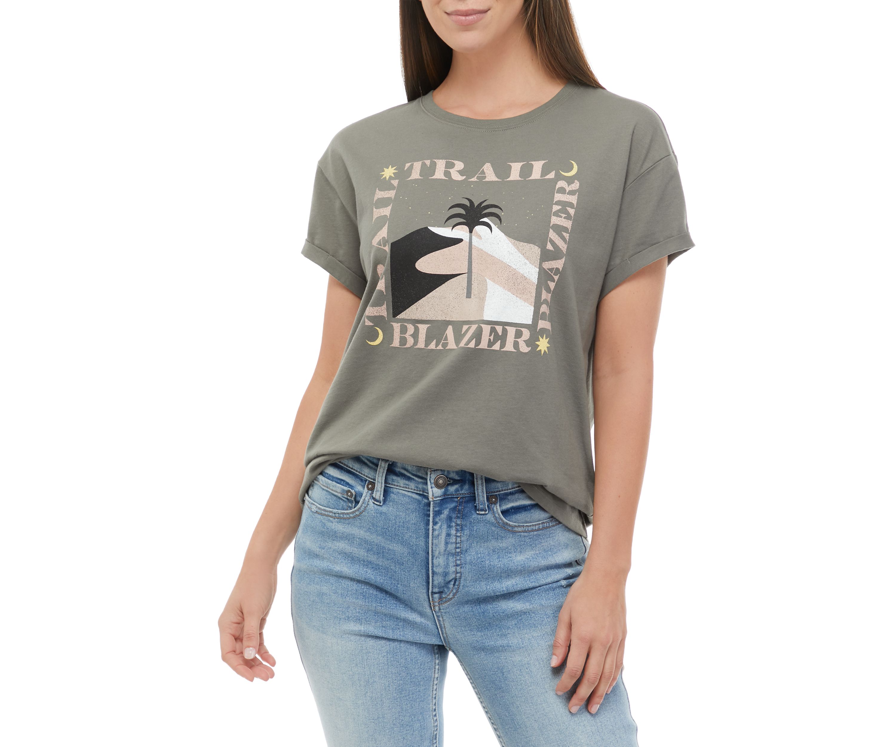 Womens Short Sleeve Trailblazer Graphic T-Shirt