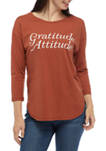 Studio Gratitude Attitude Graphic T-Shirt