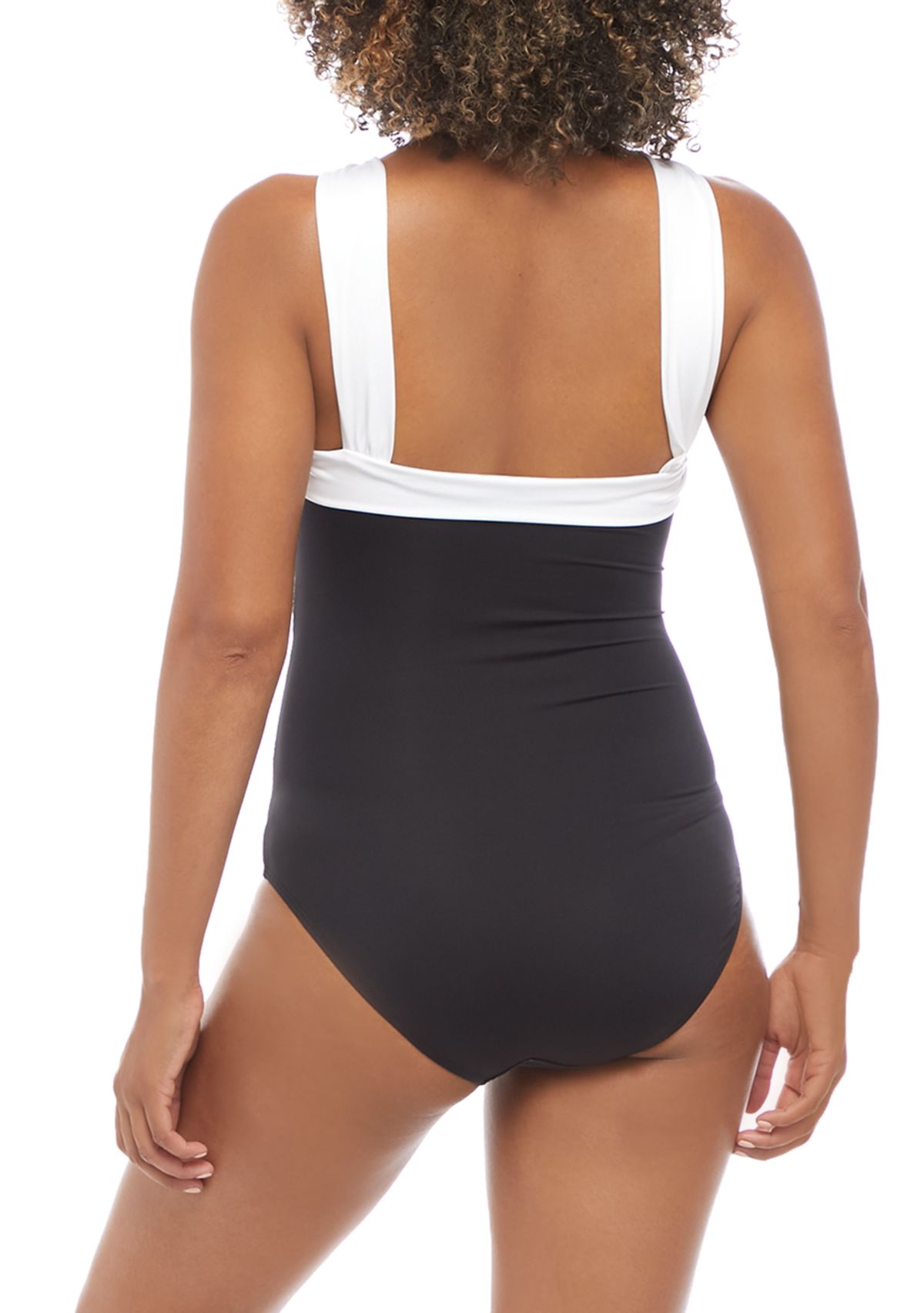 High Neck One Piece Swimsuit 