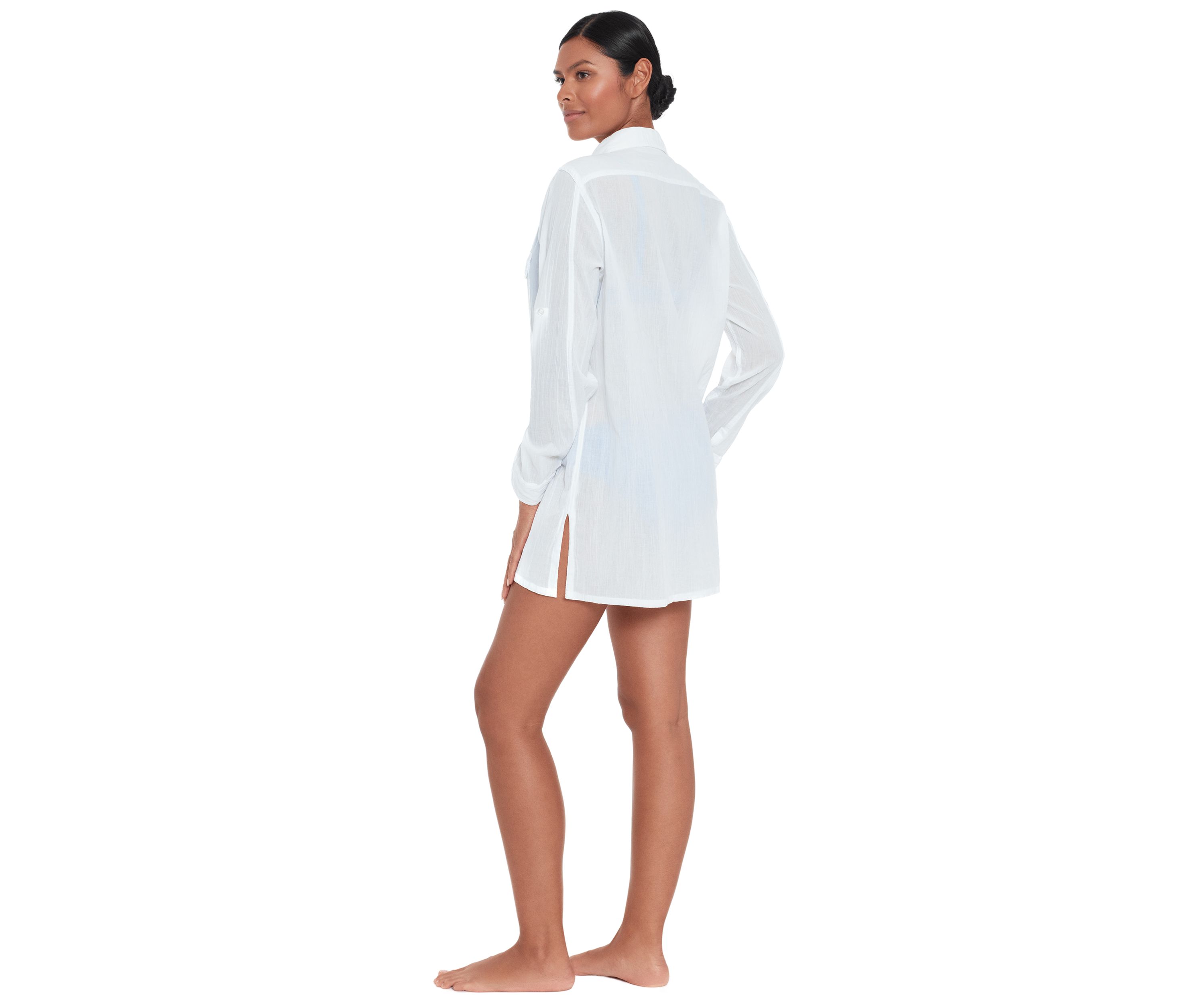 Camp Shirt Swim Cover Up