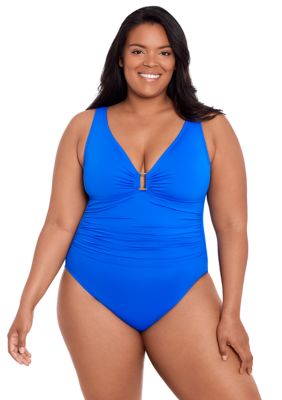 Belk womens plus store size bathing suits