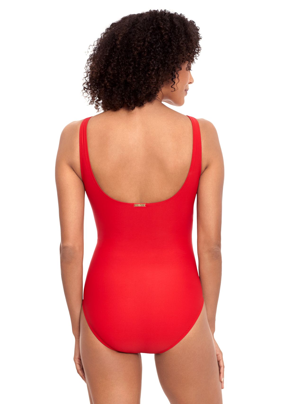 Ring Over the Shoulder One Piece Swimsuit