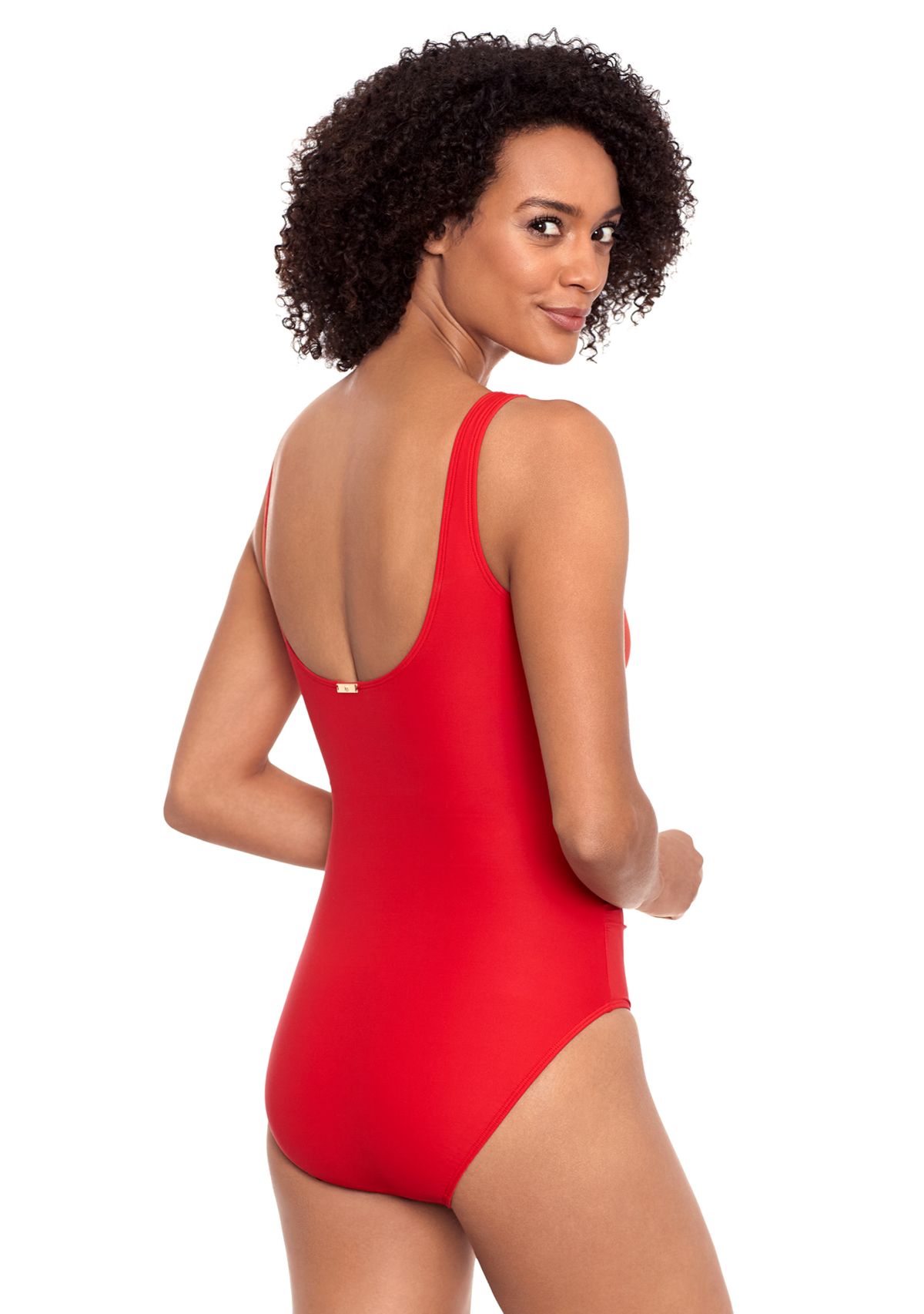 Ring Over the Shoulder One Piece Swimsuit
