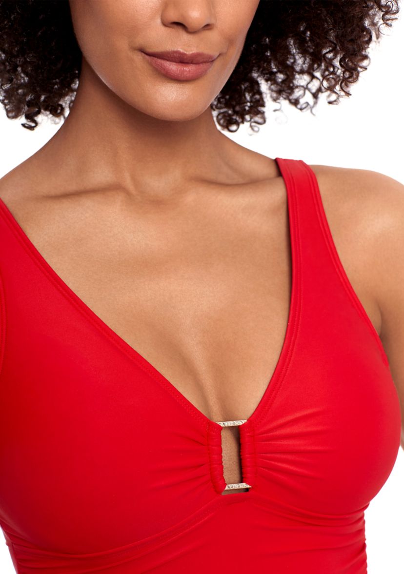 Ring Over the Shoulder One Piece Swimsuit