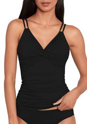 Next by Athena Keoki Palms Tropica V-Neck Sport Tankini Swim Top