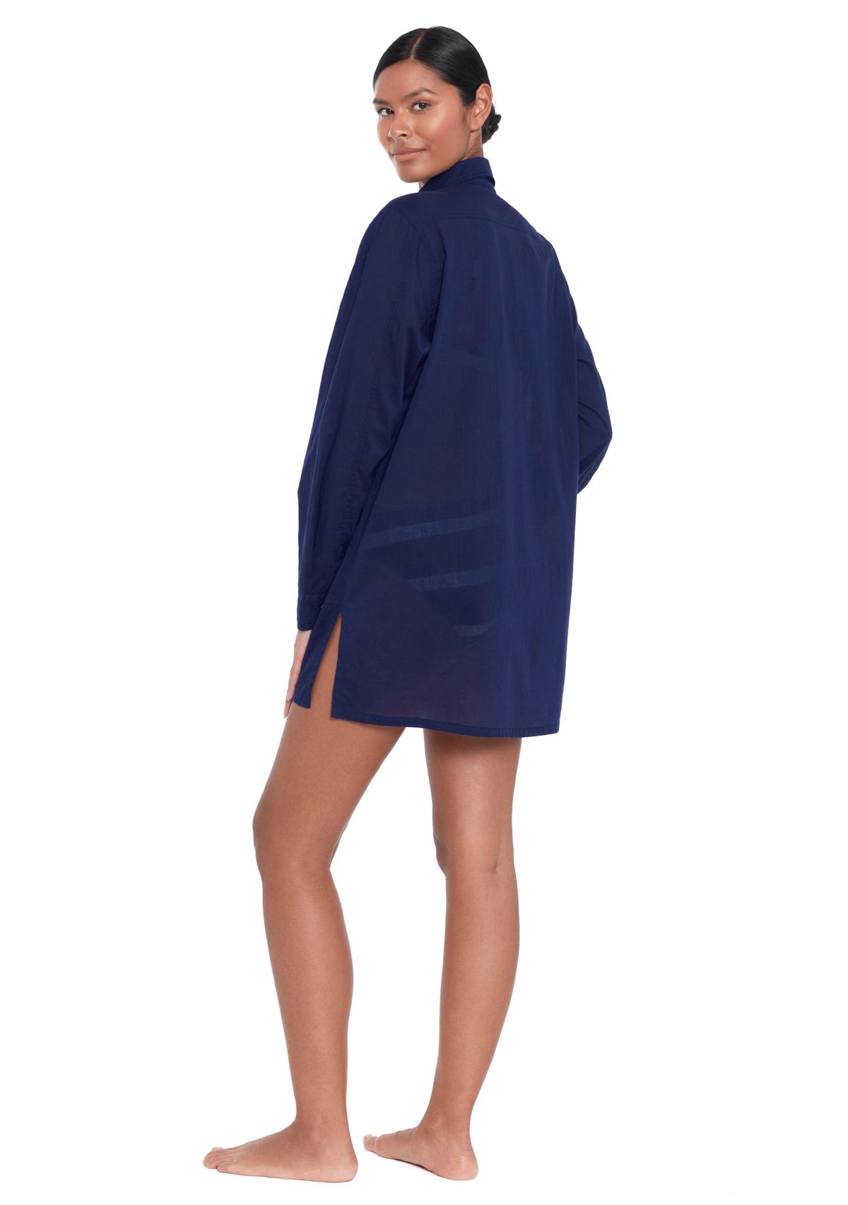 Logo Embroidered Oversized Camp Shirt