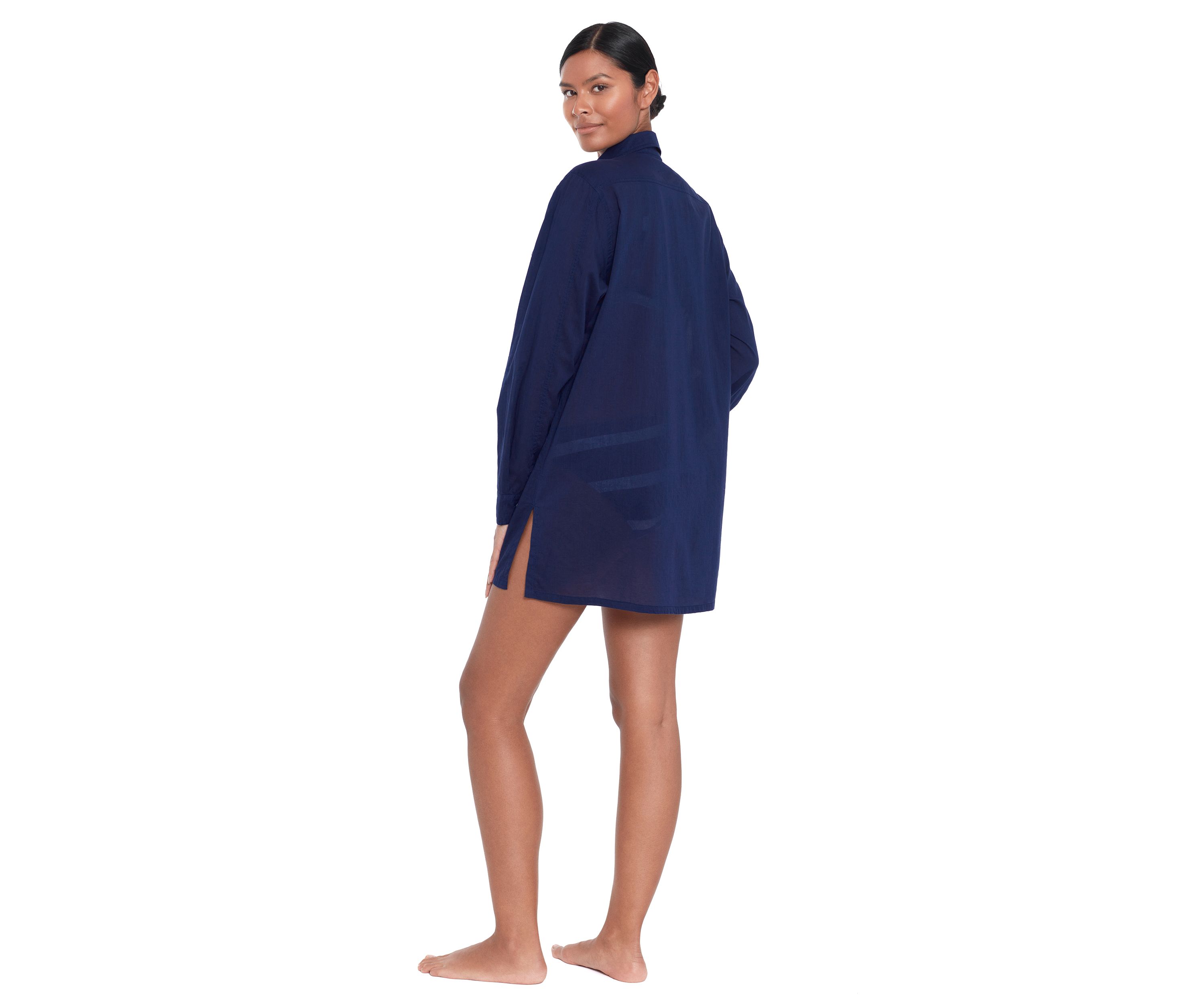Logo Embroidered Oversized Camp Shirt
