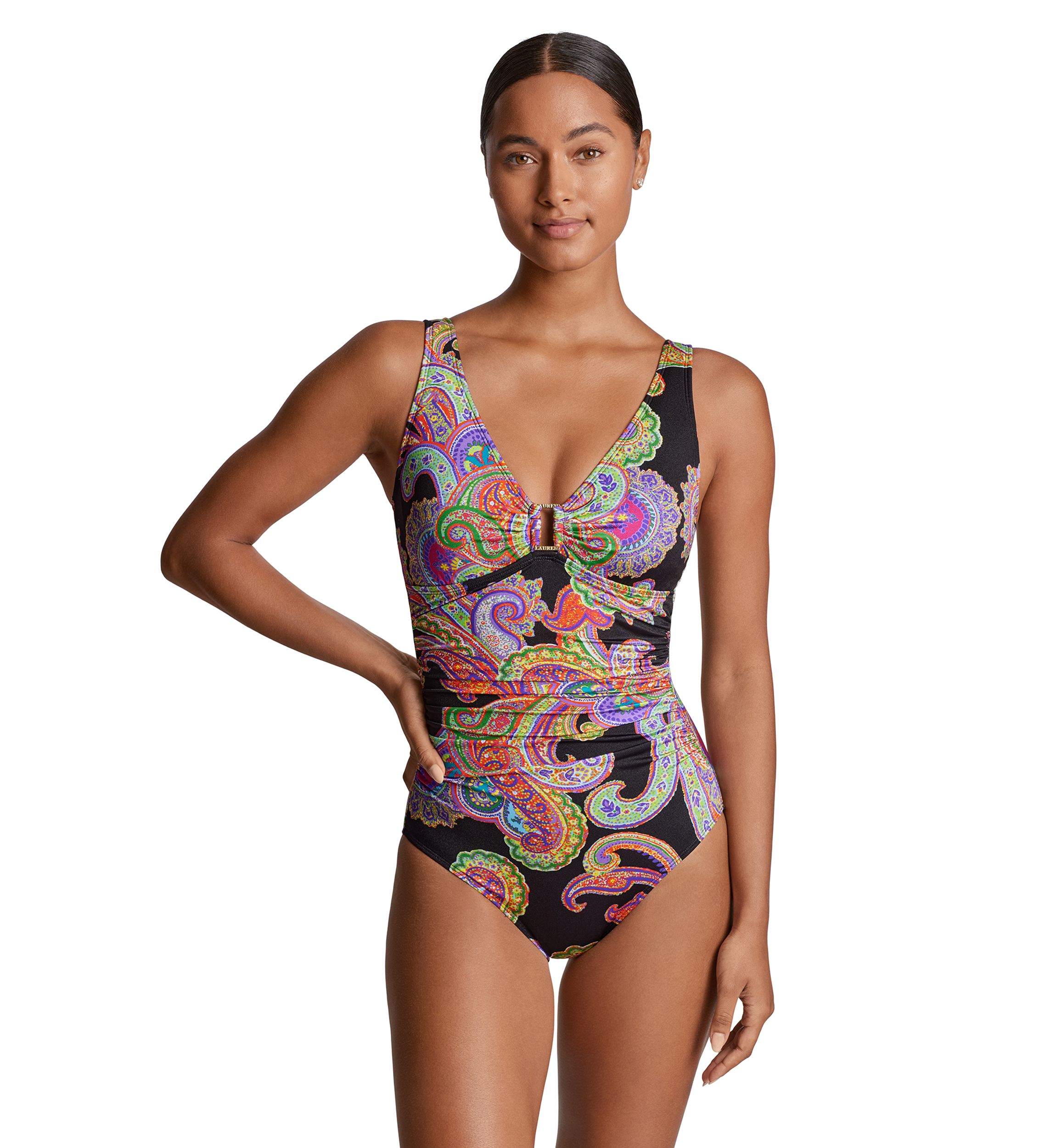 Ring Over The Shoulder One Piece Swimsuit
