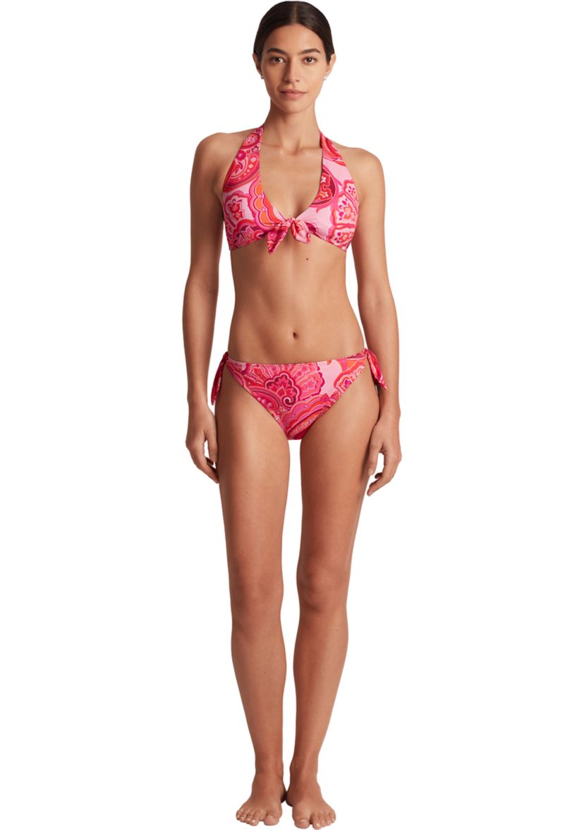 Tie Front Halter Bikini Top