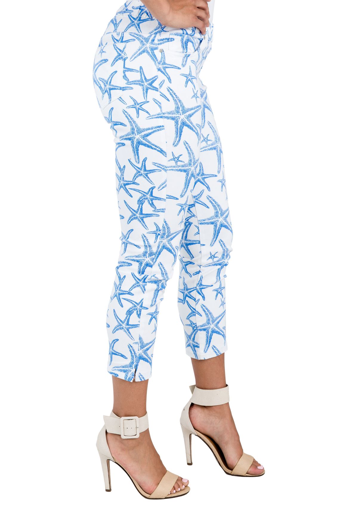 Printed Slim Capri Jeggings