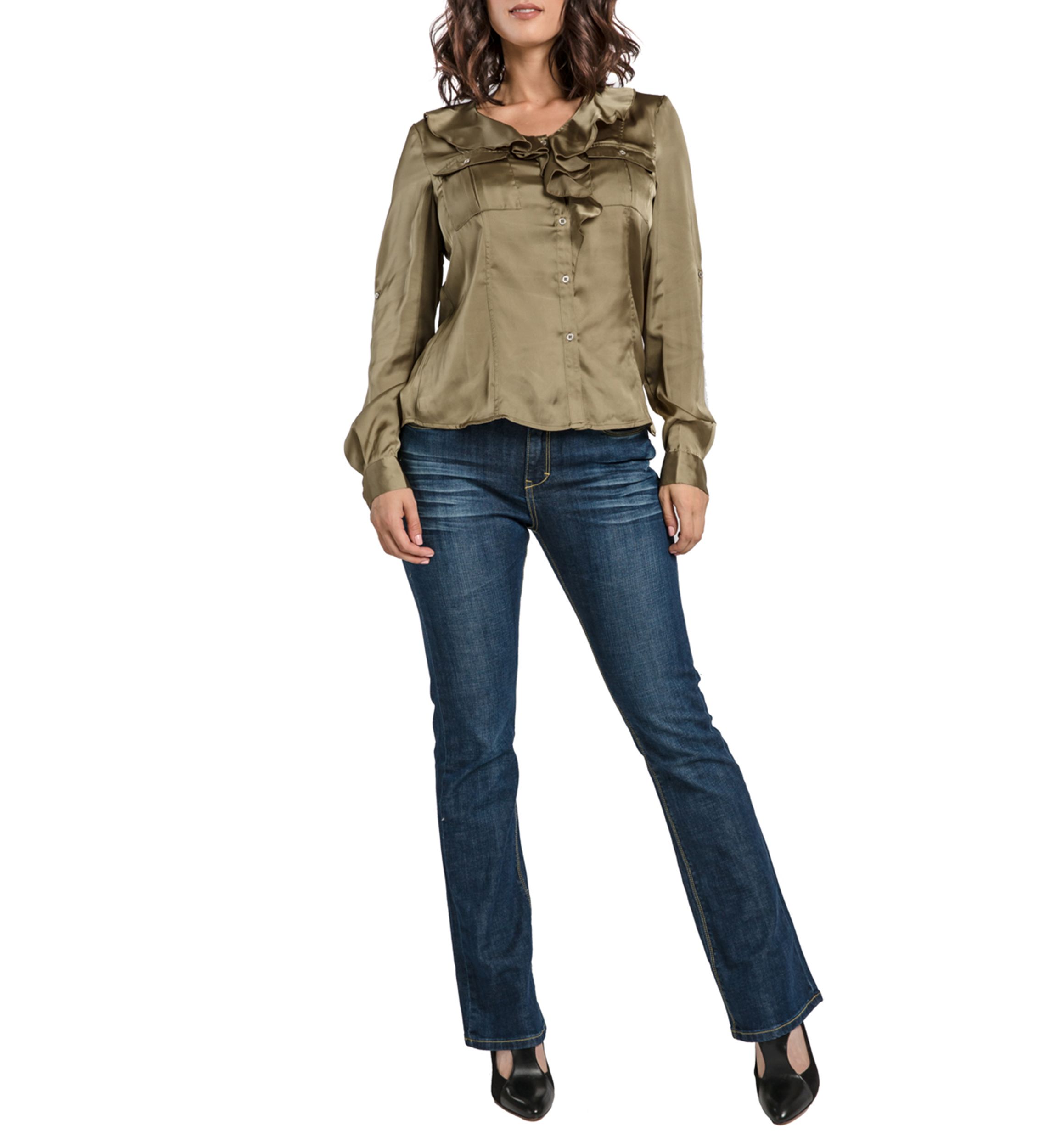 Satin Button Down Shirt