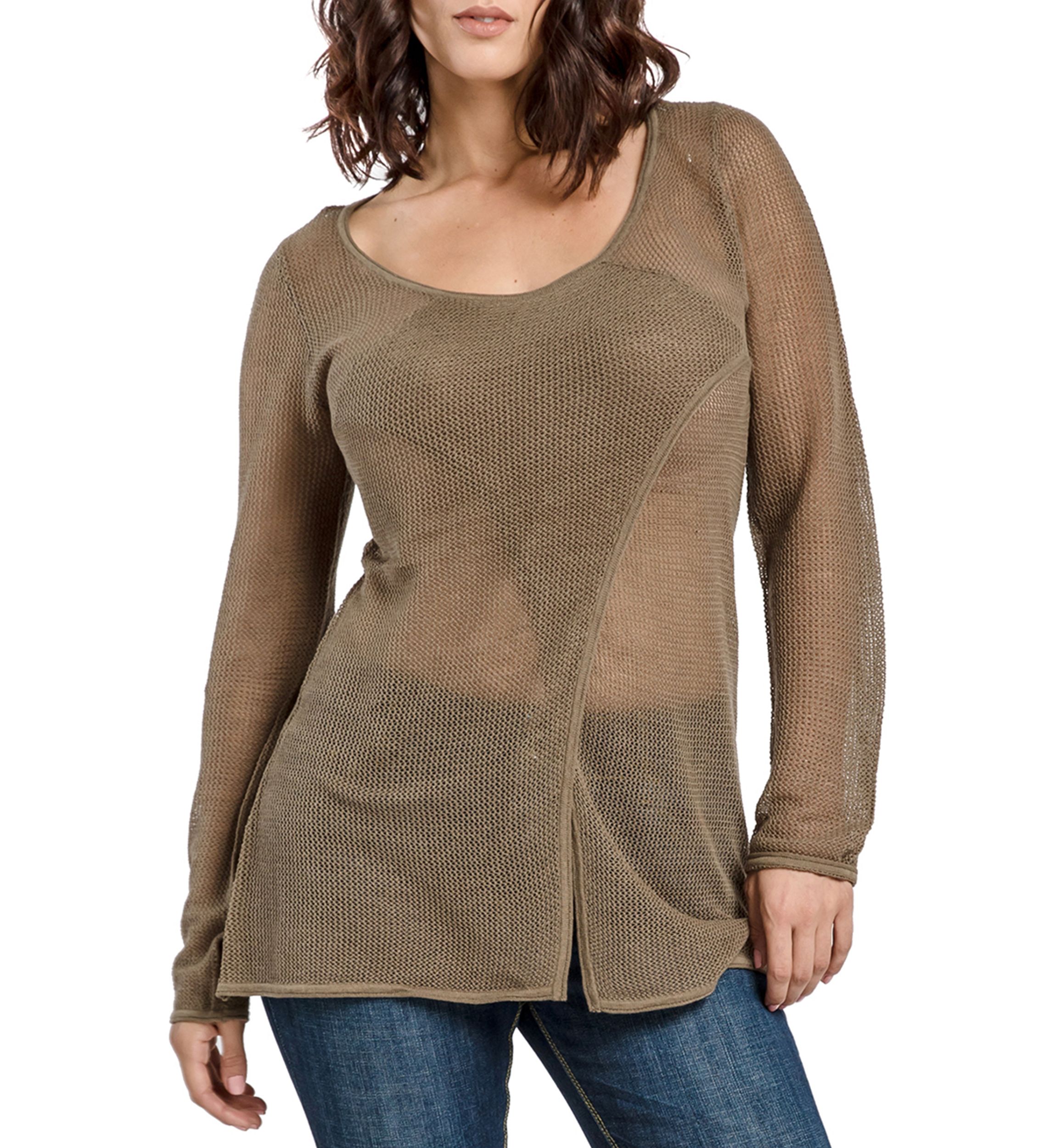 Mesh Sweater Tunic