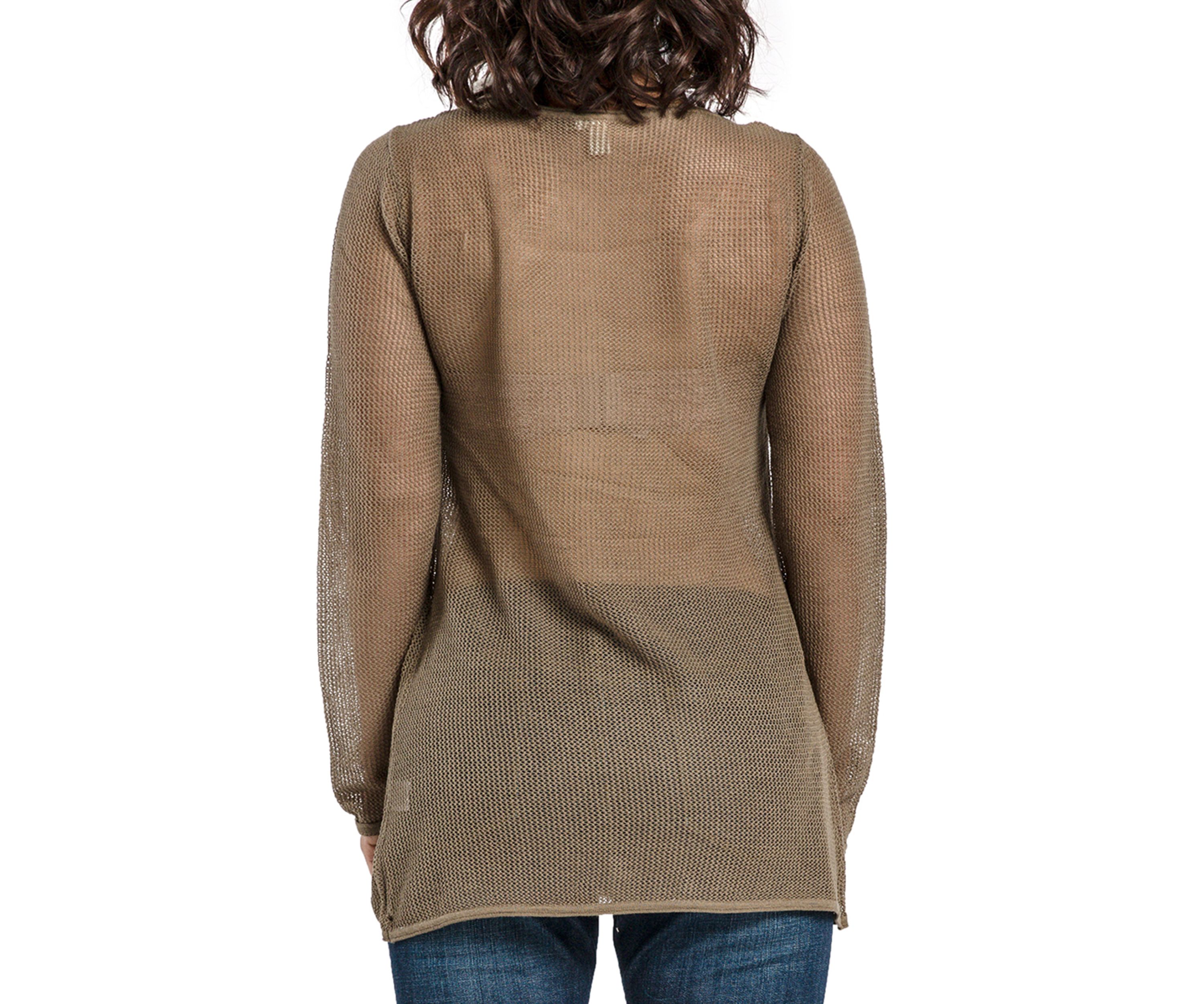Mesh Sweater Tunic