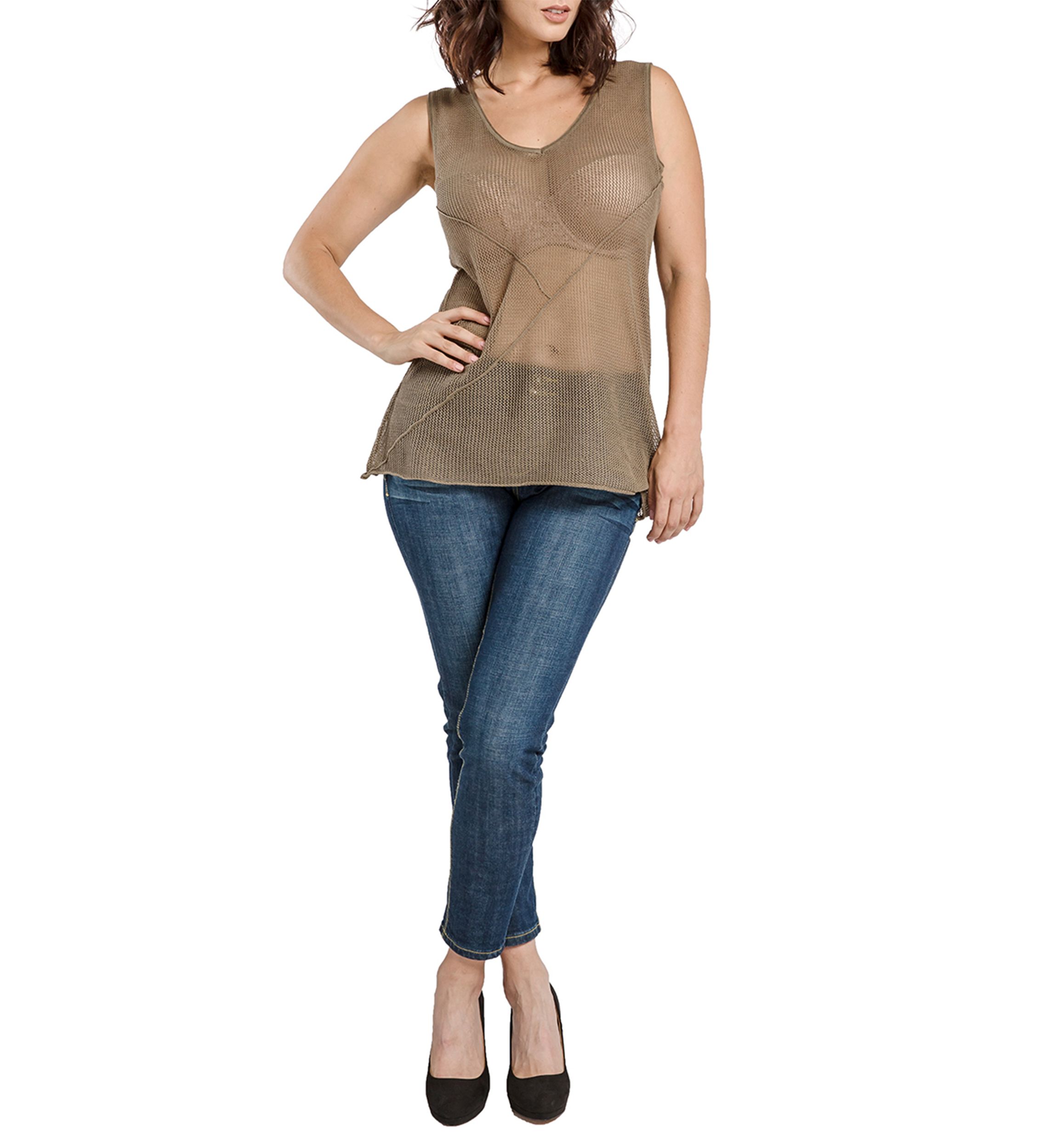Mesh Sweater Tank
