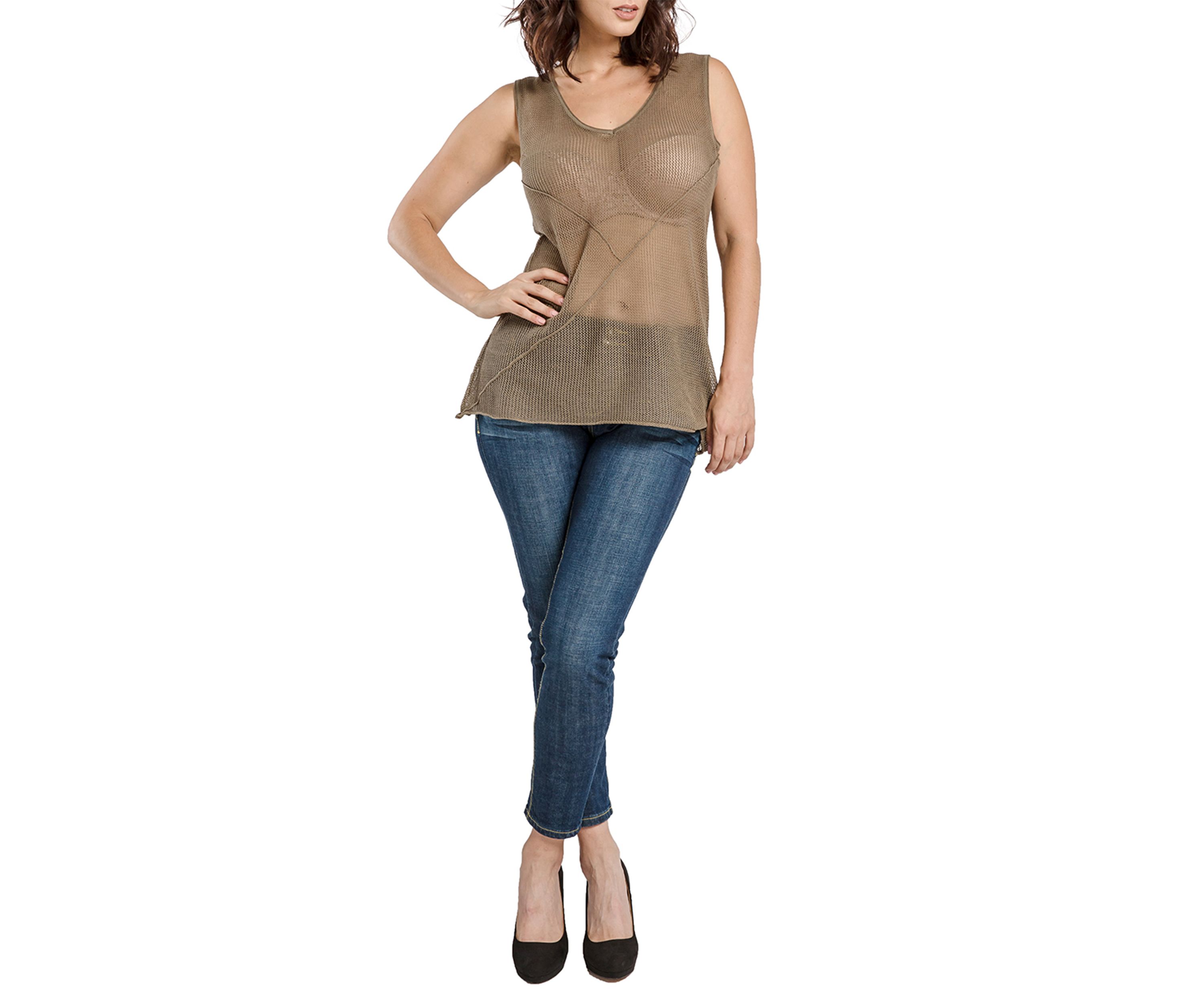 Mesh Sweater Tank