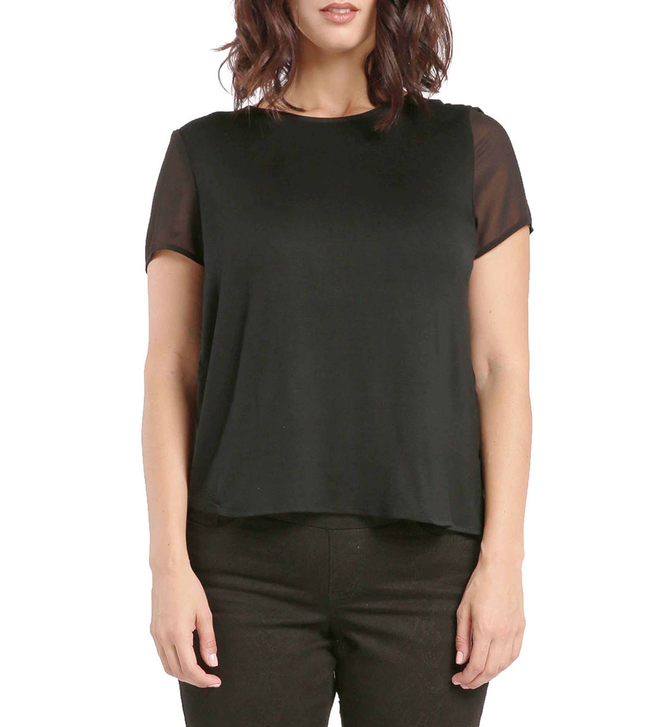 Womens Georgette High Low Tunic