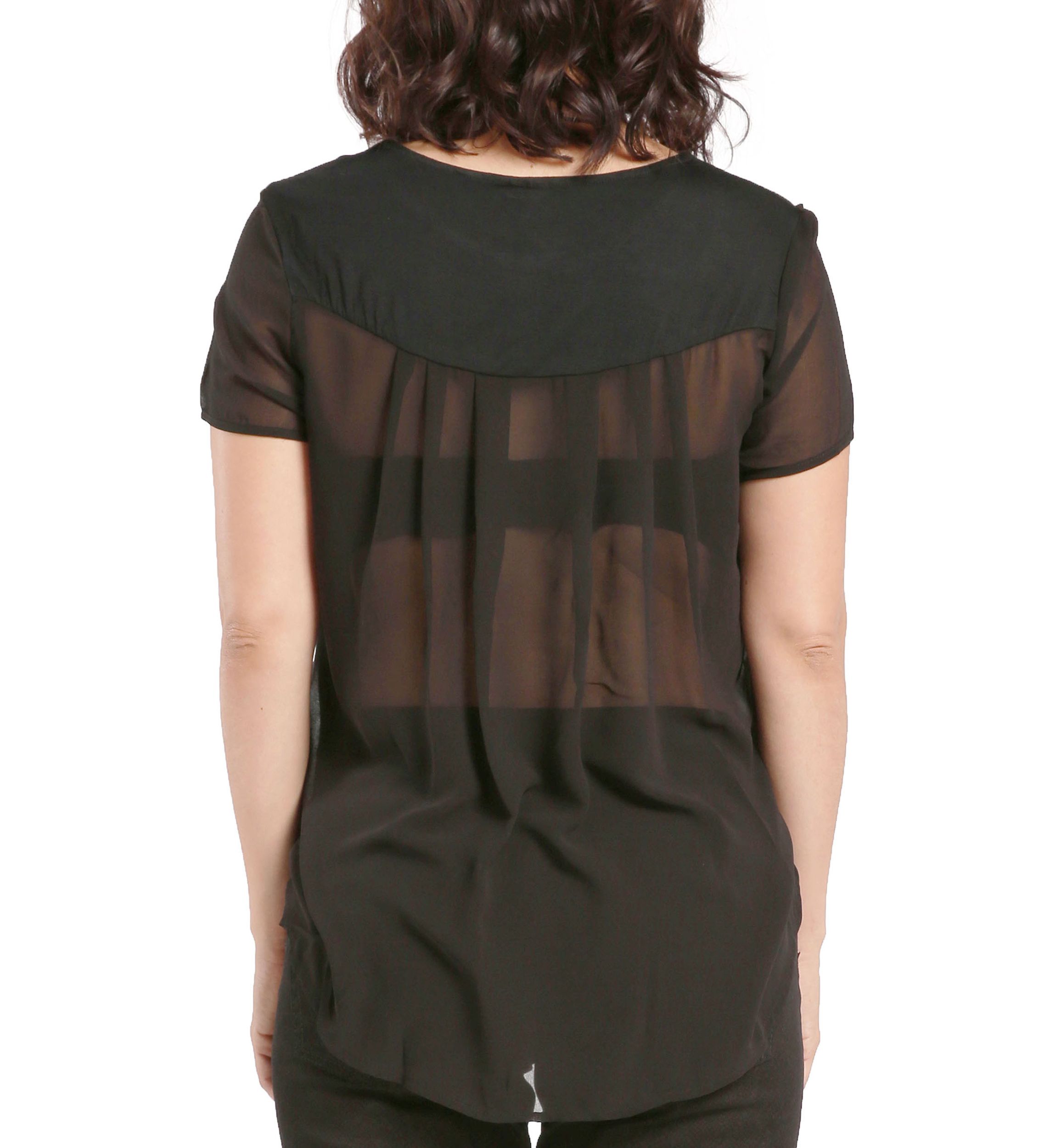 Womens Georgette High Low Tunic