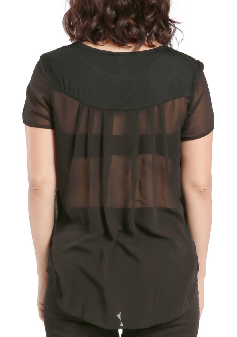 Womens Georgette High Low Tunic