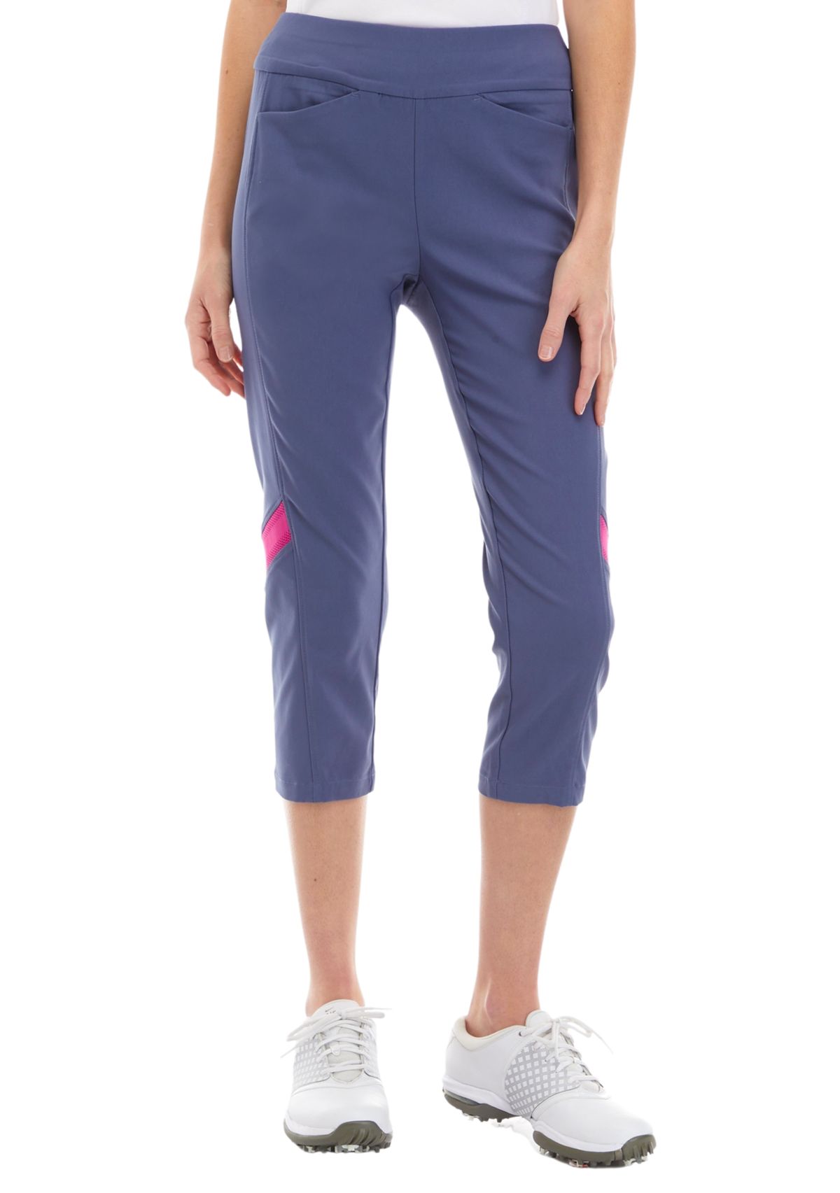 Pull-On Color Block Capris 