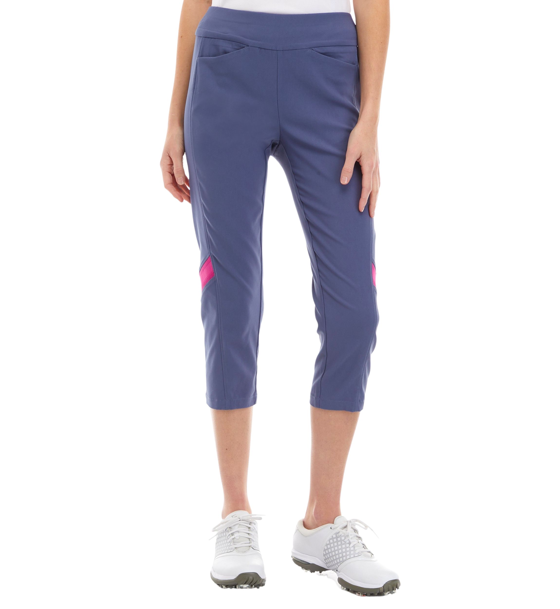 Pull-On Color Block Capris 