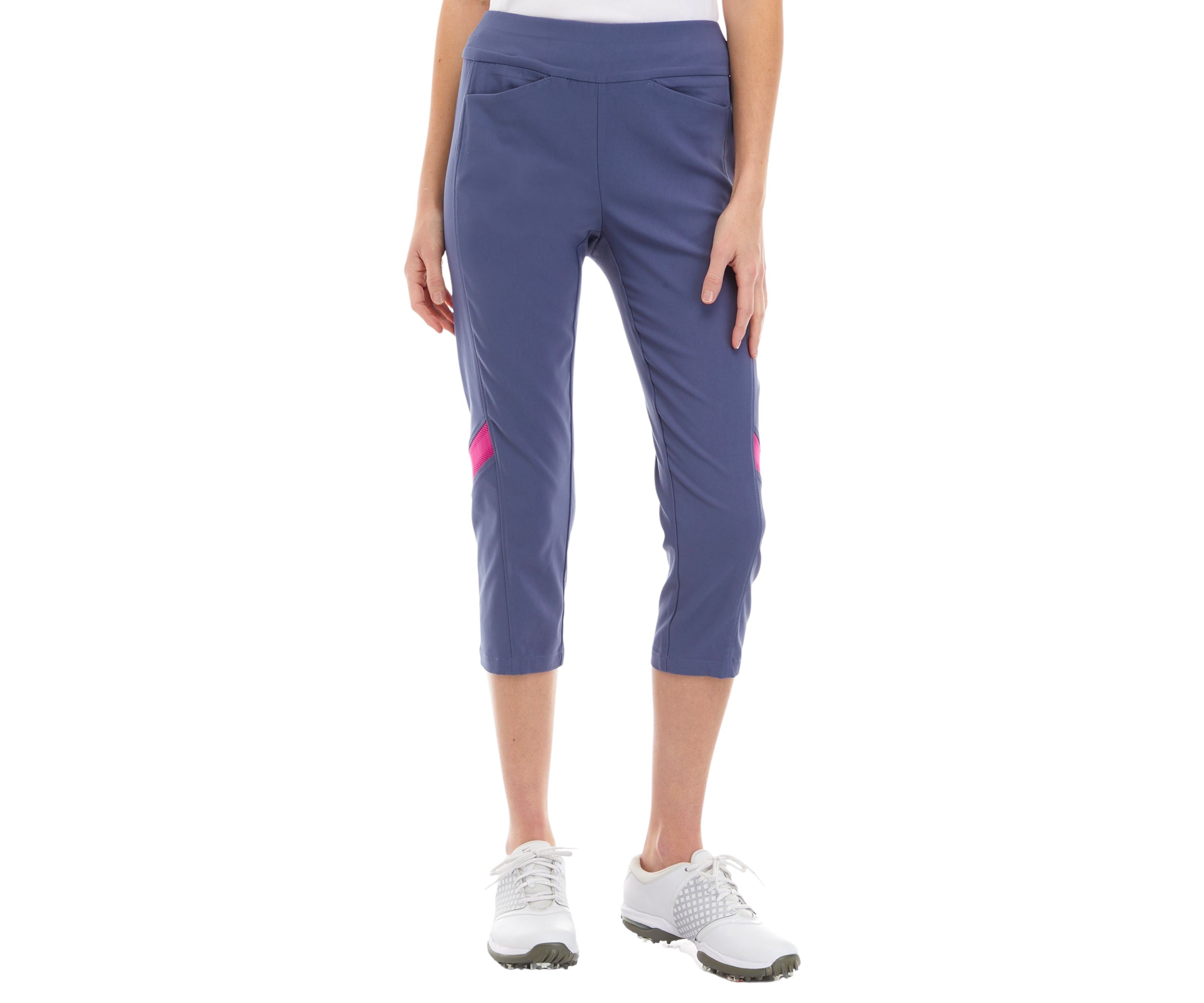 Pull-On Color Block Capris 