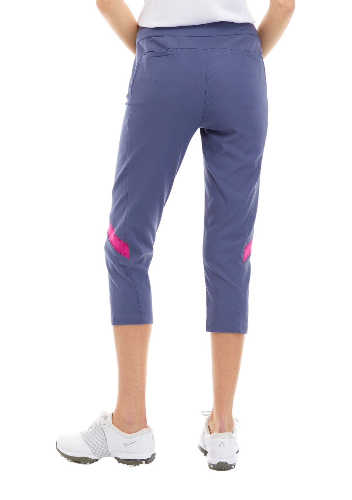 Pull-On Color Block Capris 