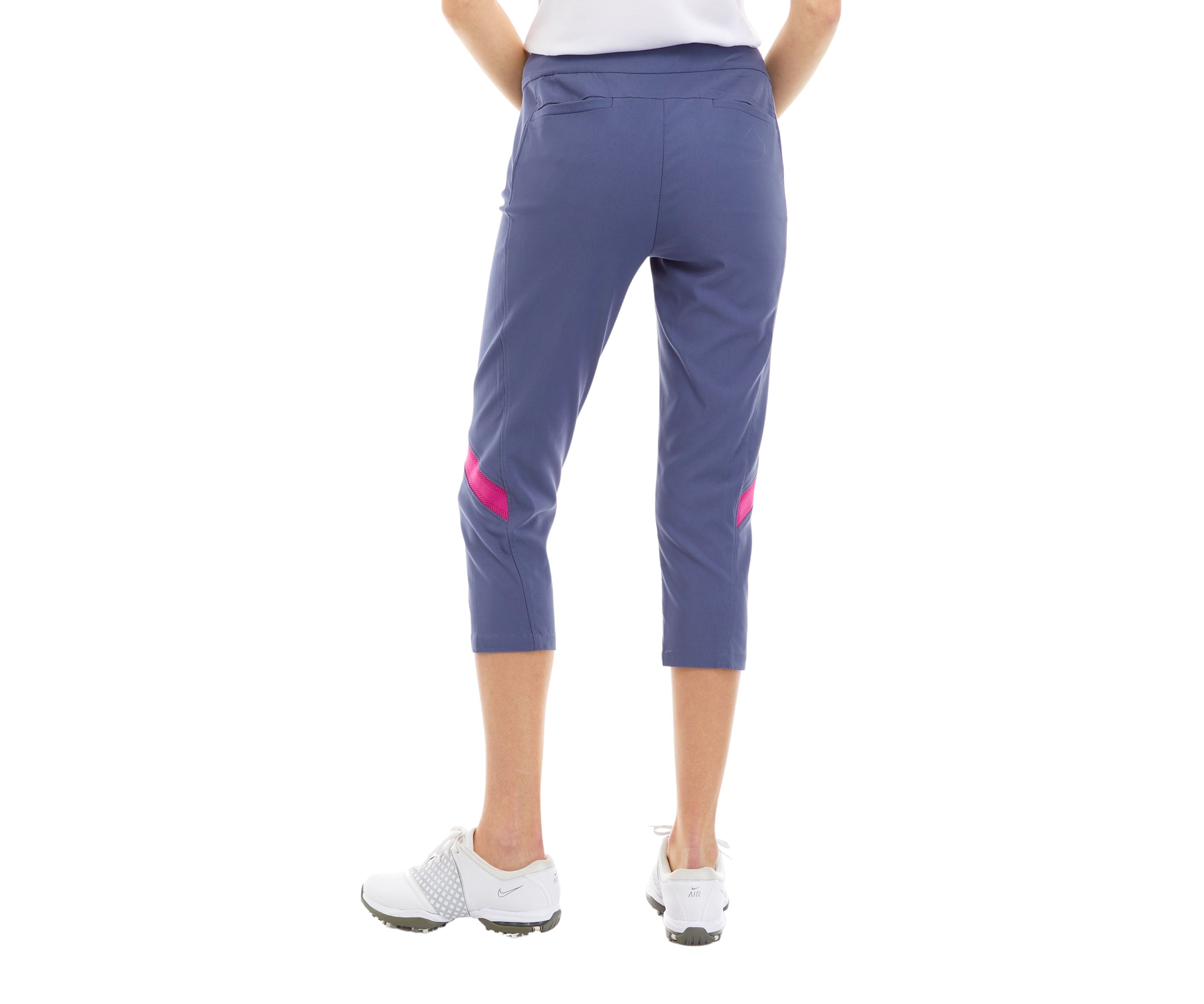 Pull-On Color Block Capris 