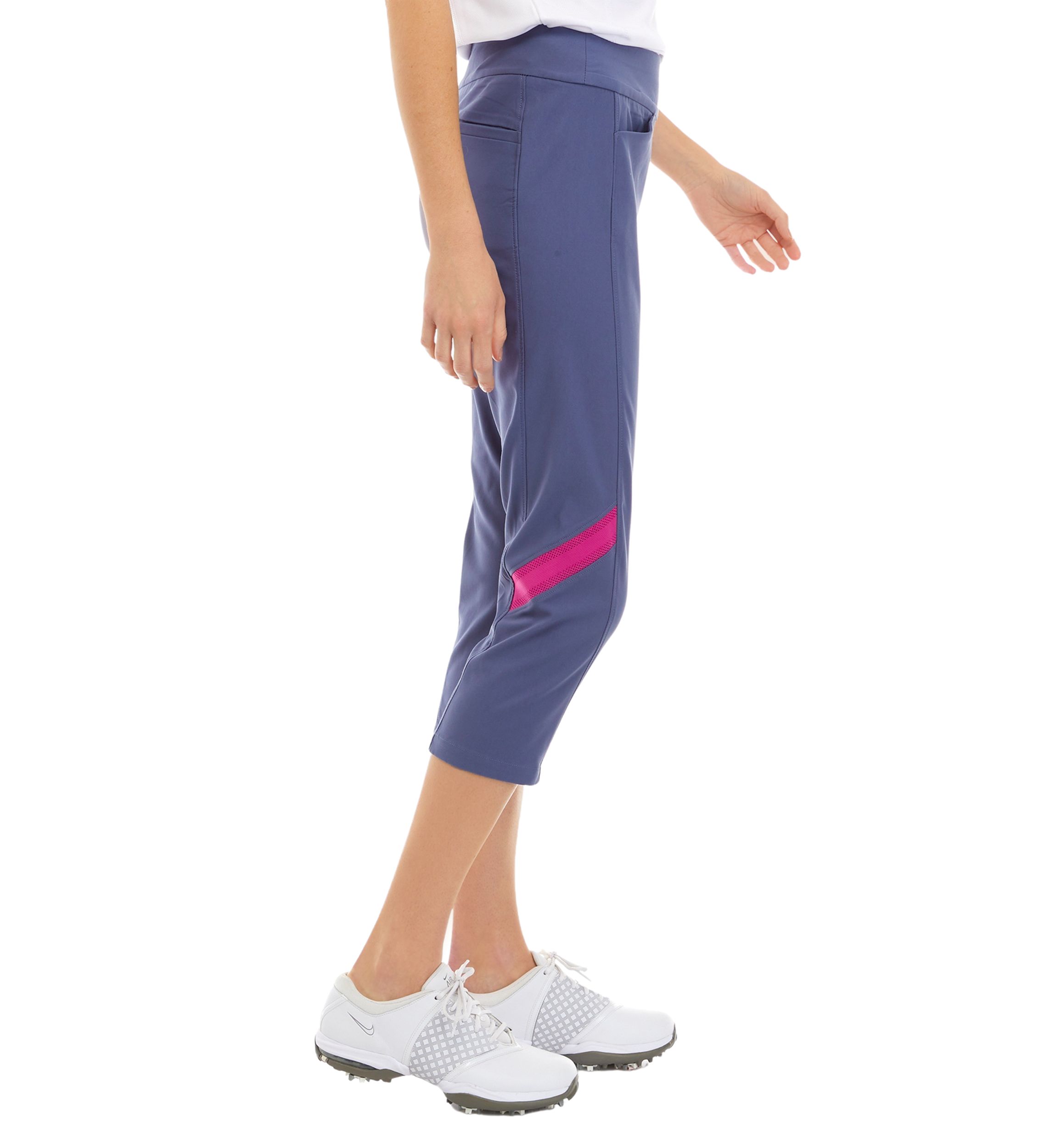 Pull-On Color Block Capris 