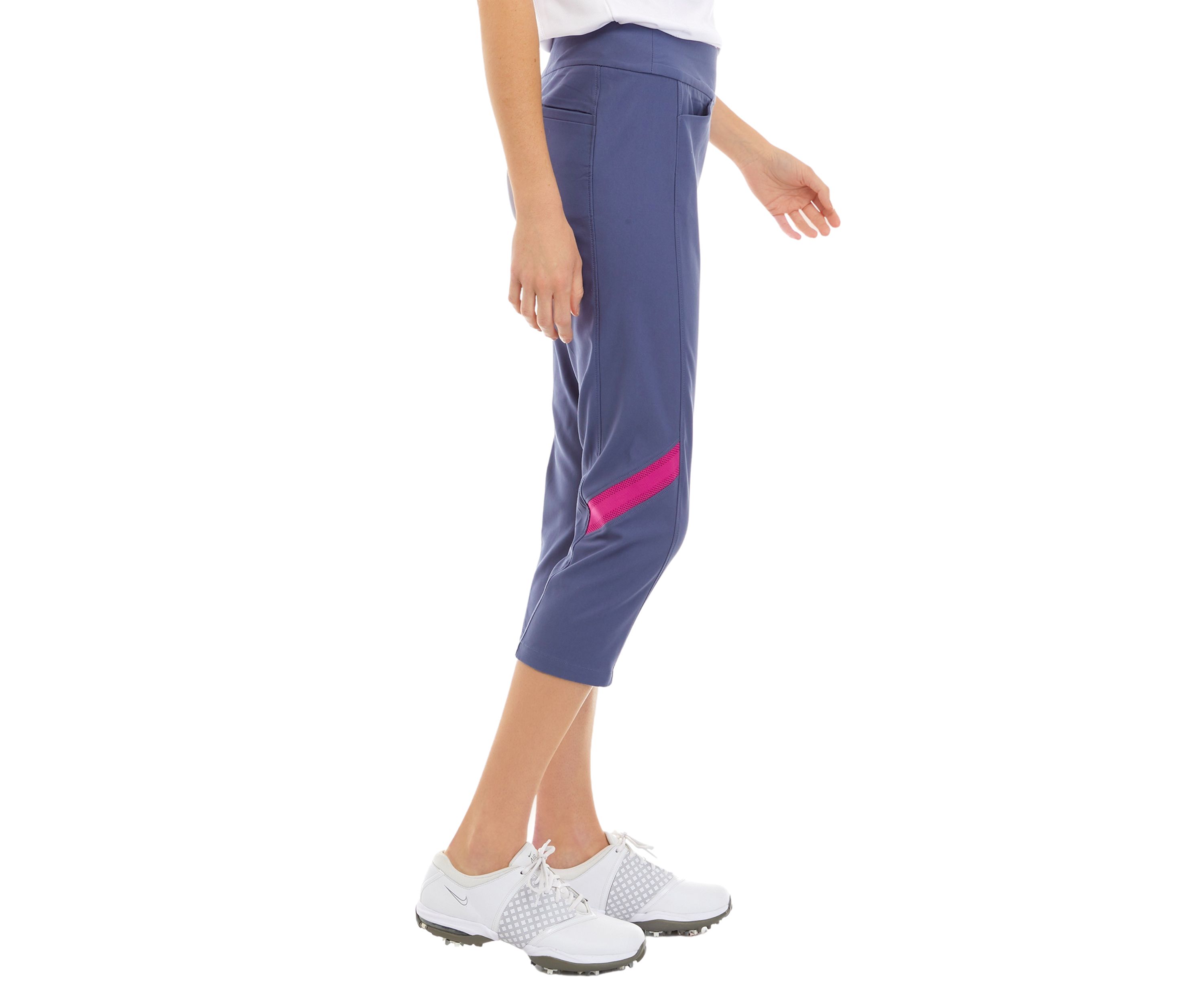 Pull-On Color Block Capris 