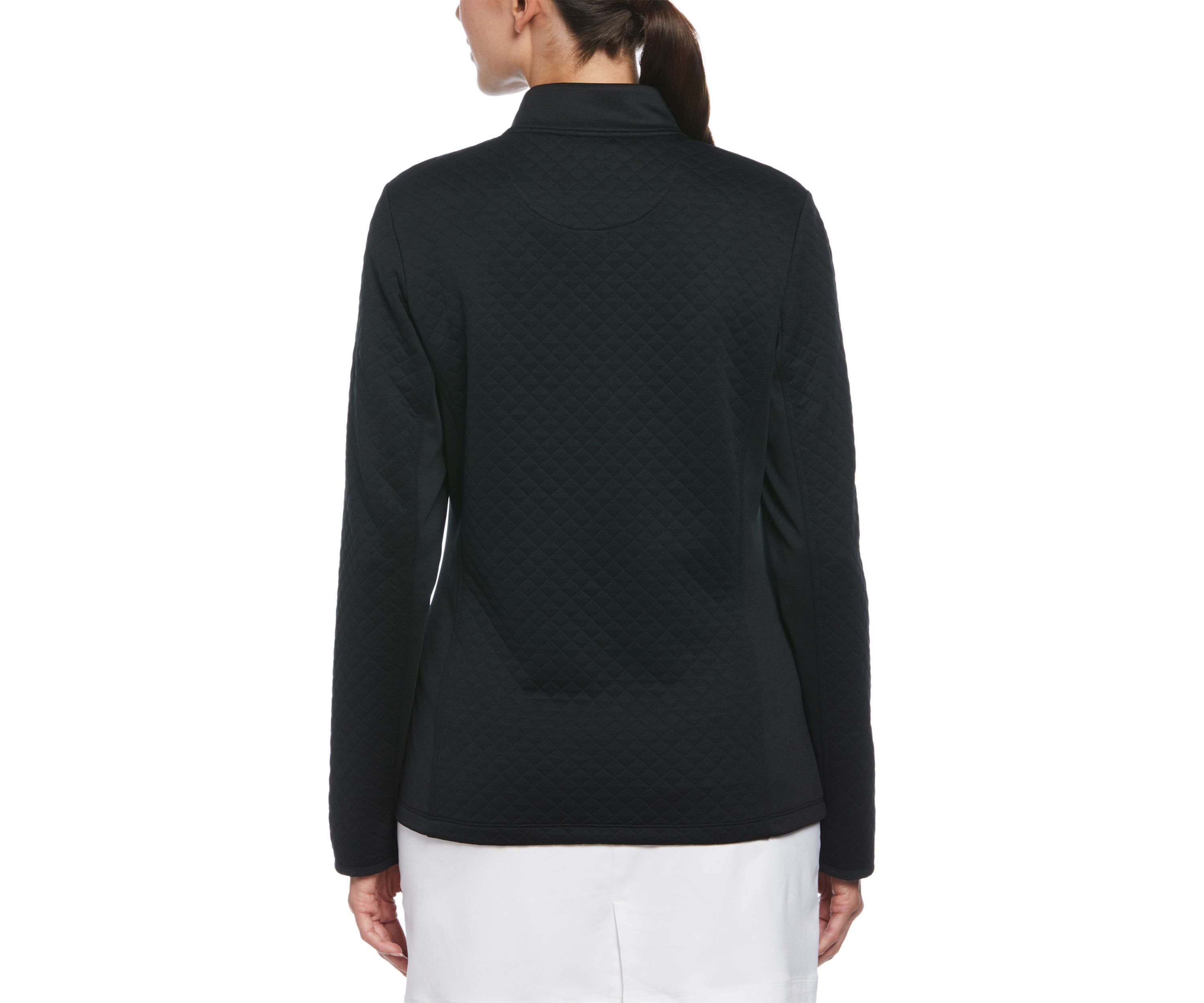 Midweight 1/4 Zip Quilted Fleece Golf Pullover