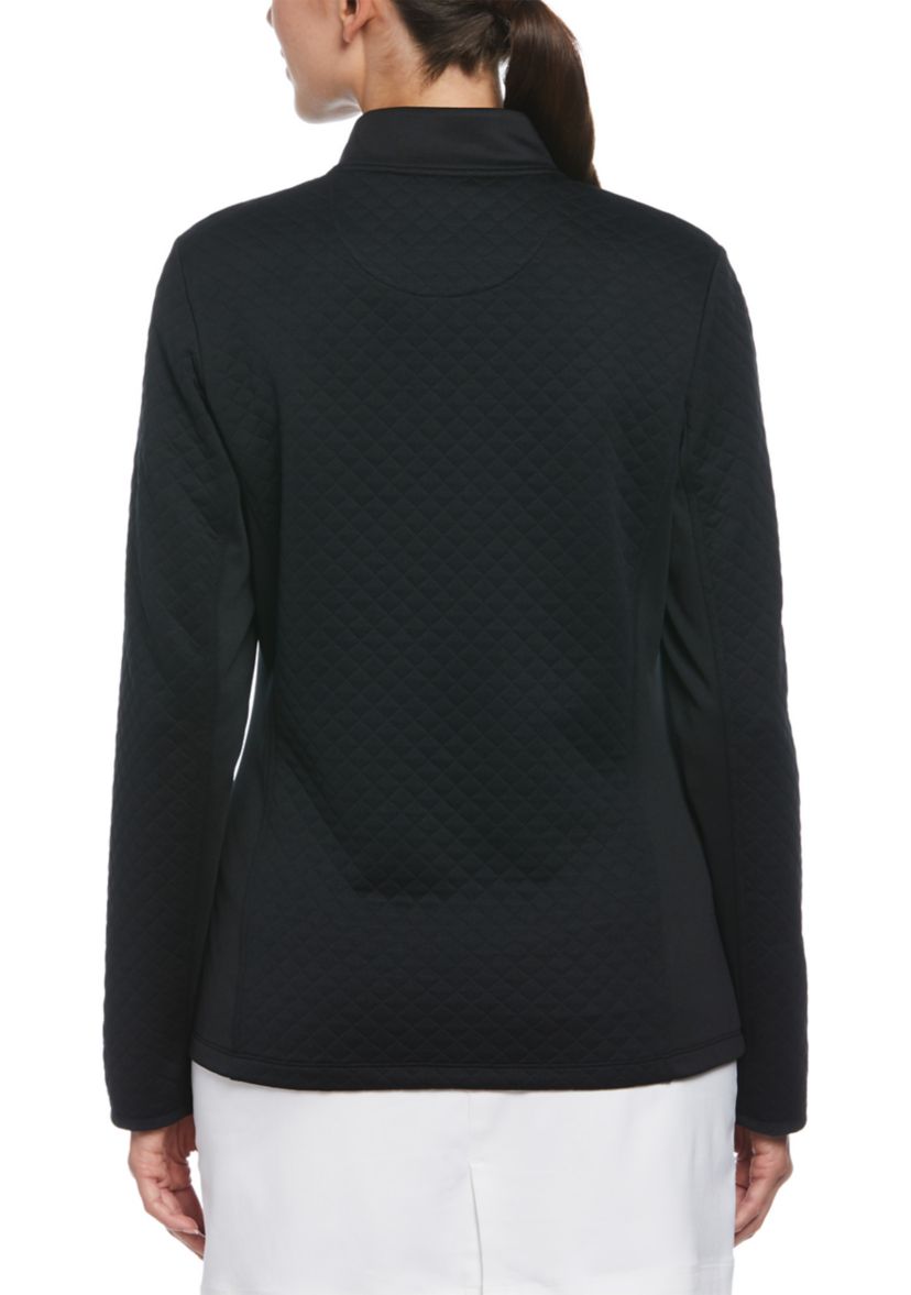 Midweight 1/4 Zip Quilted Fleece Golf Pullover