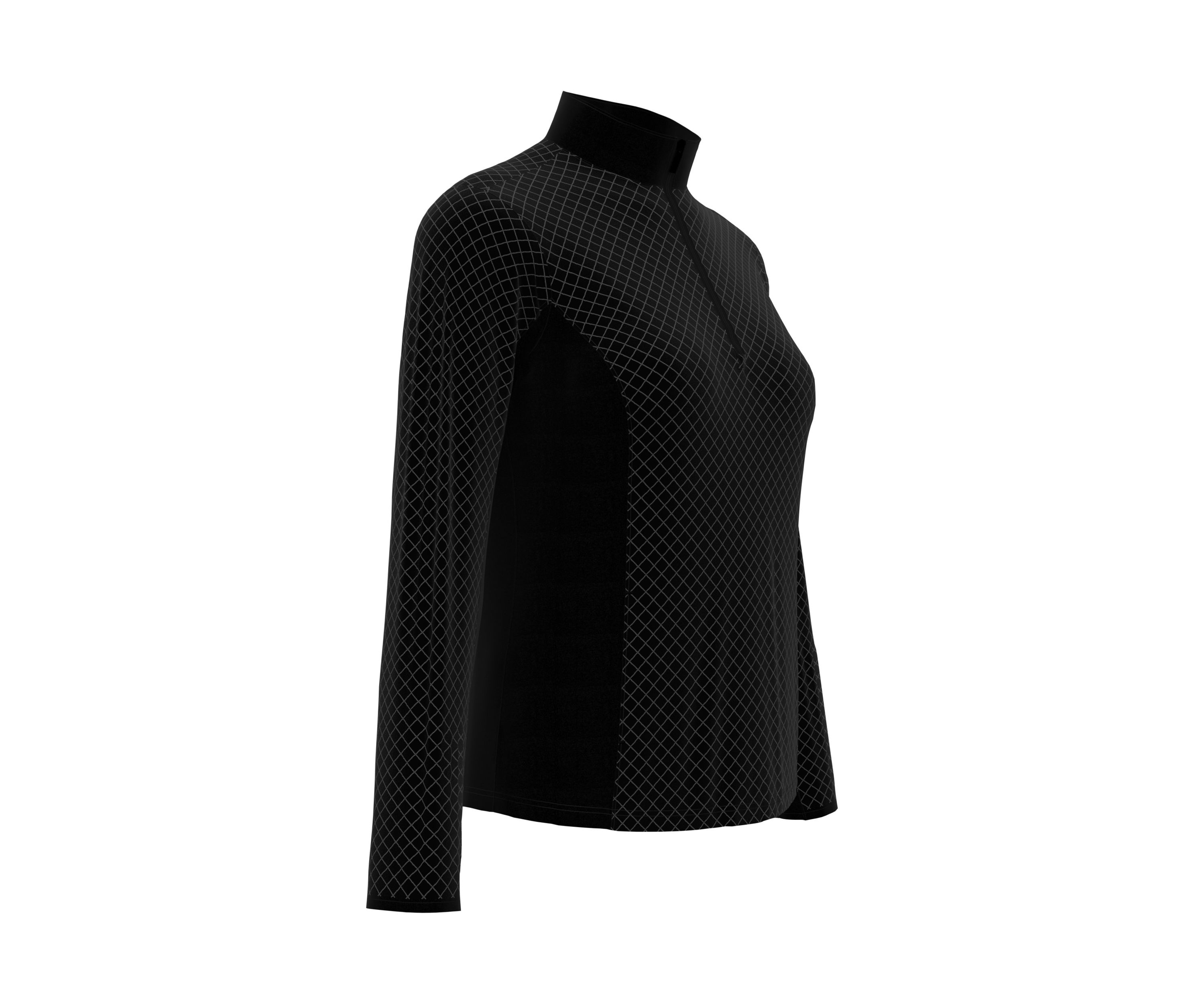 Midweight 1/4 Zip Quilted Fleece Golf Pullover