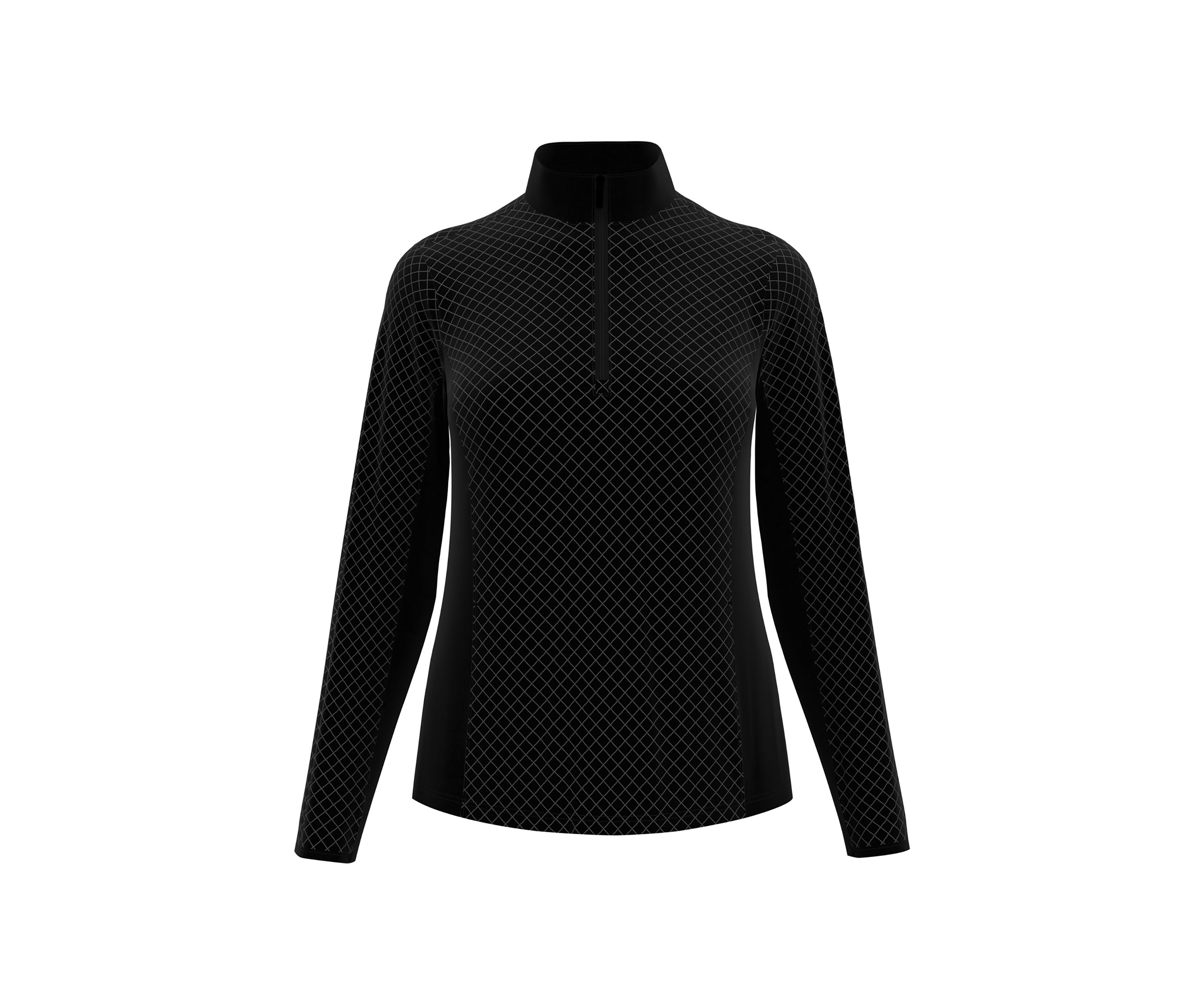 Midweight 1/4 Zip Quilted Fleece Golf Pullover