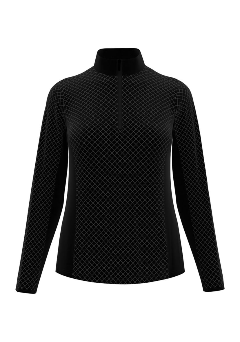 Midweight 1/4 Zip Quilted Fleece Golf Pullover