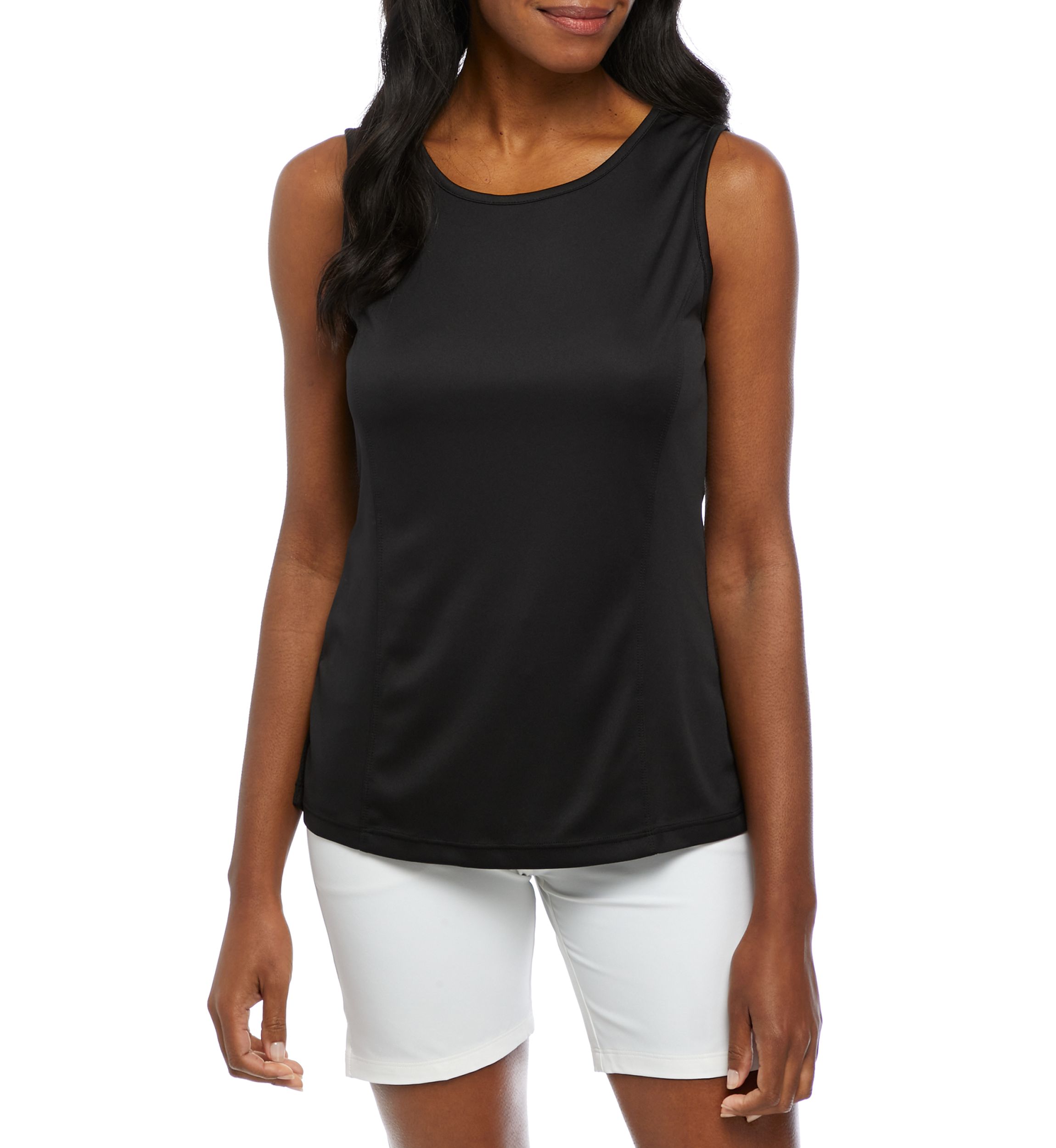 Sleeveless Tank with Back Slit