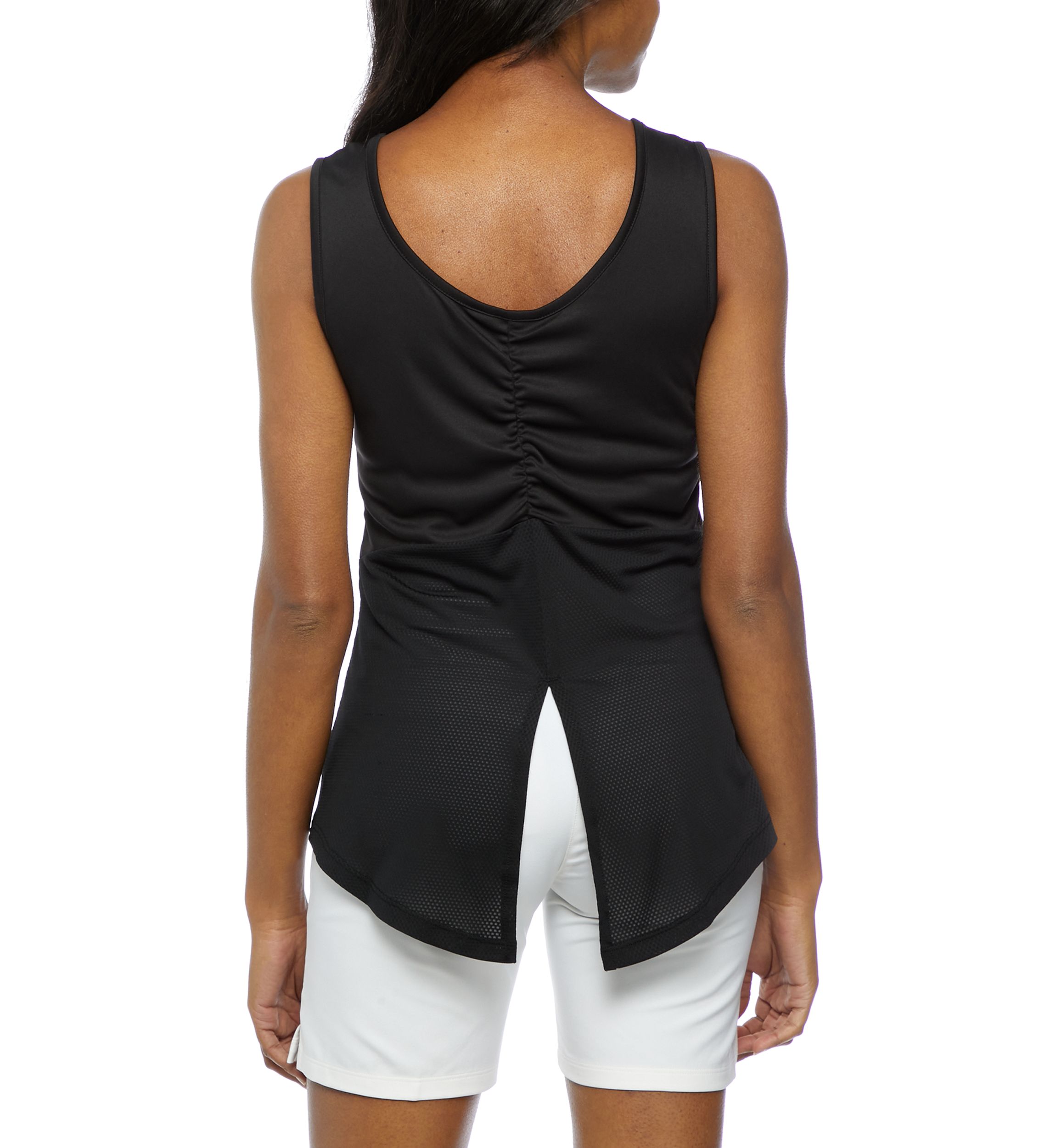 Sleeveless Tank with Back Slit