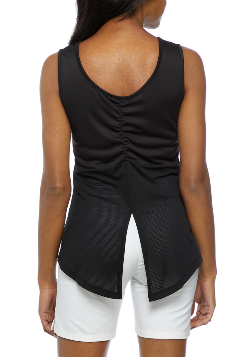 Sleeveless Tank with Back Slit