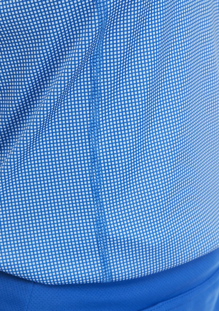 Sleeveless Gingham Collared Shirt 